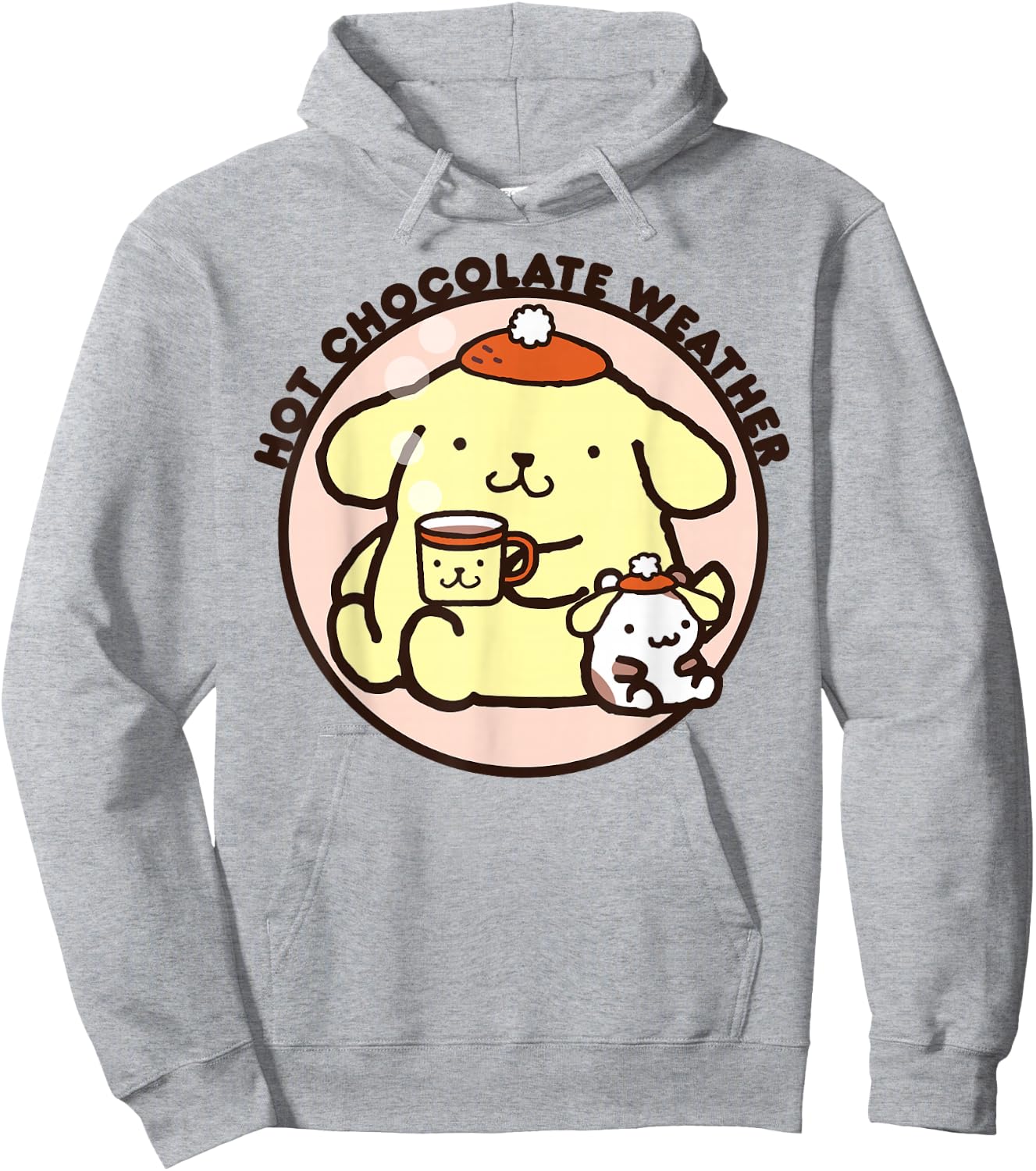 Pompompurin Hot Chocolate Weather Hoodie - Hoodie | Ash