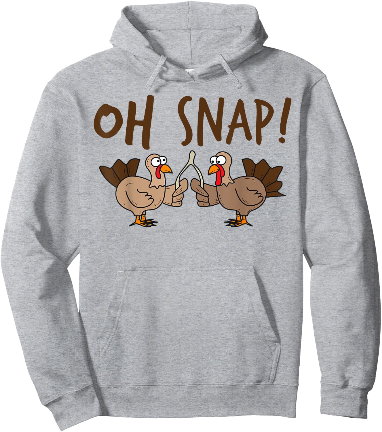 Oh Snap Turkey Day | Funny Night Of Thanksgiving Gift Hoodie - Hoodie | Ash