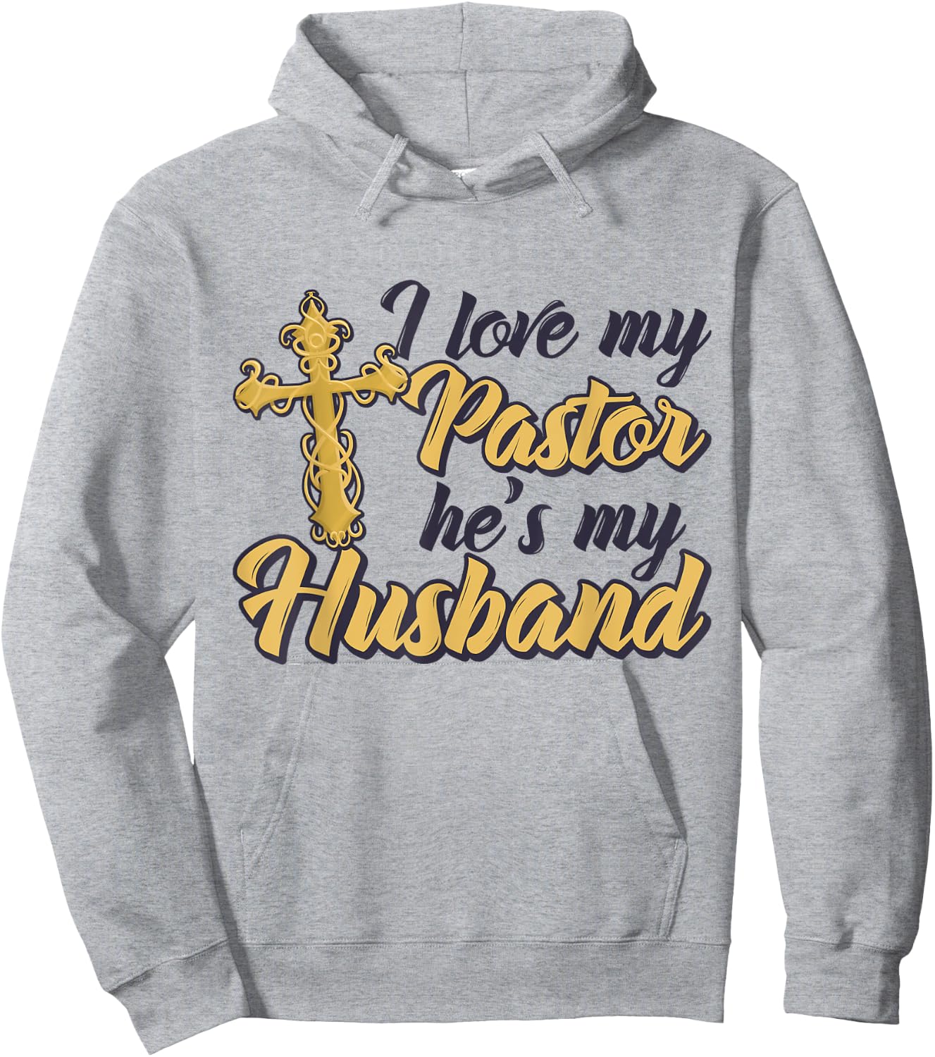 I Love My Pastor He's My Husband, Accessories church Women Hoodie - Hoodie | Ash