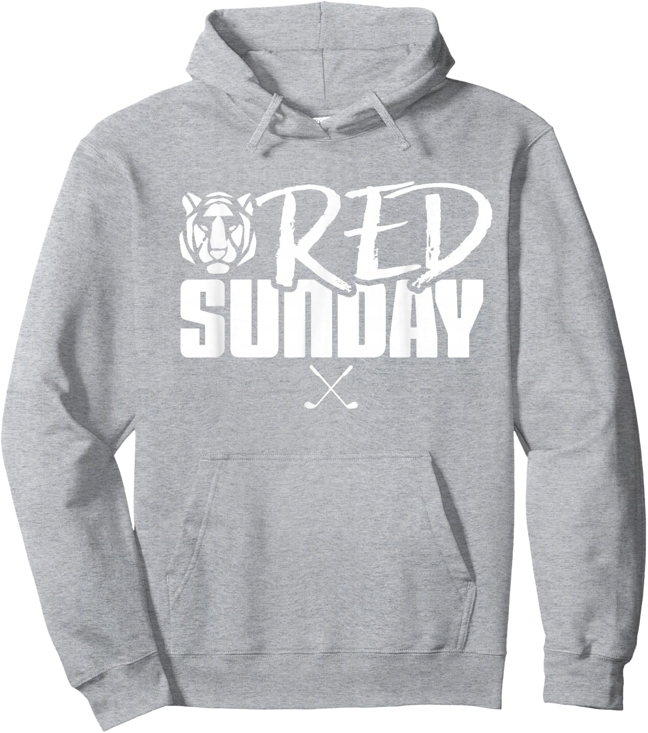 Tiger Red Sunday Golf Hoodie - Hoodie | Ash