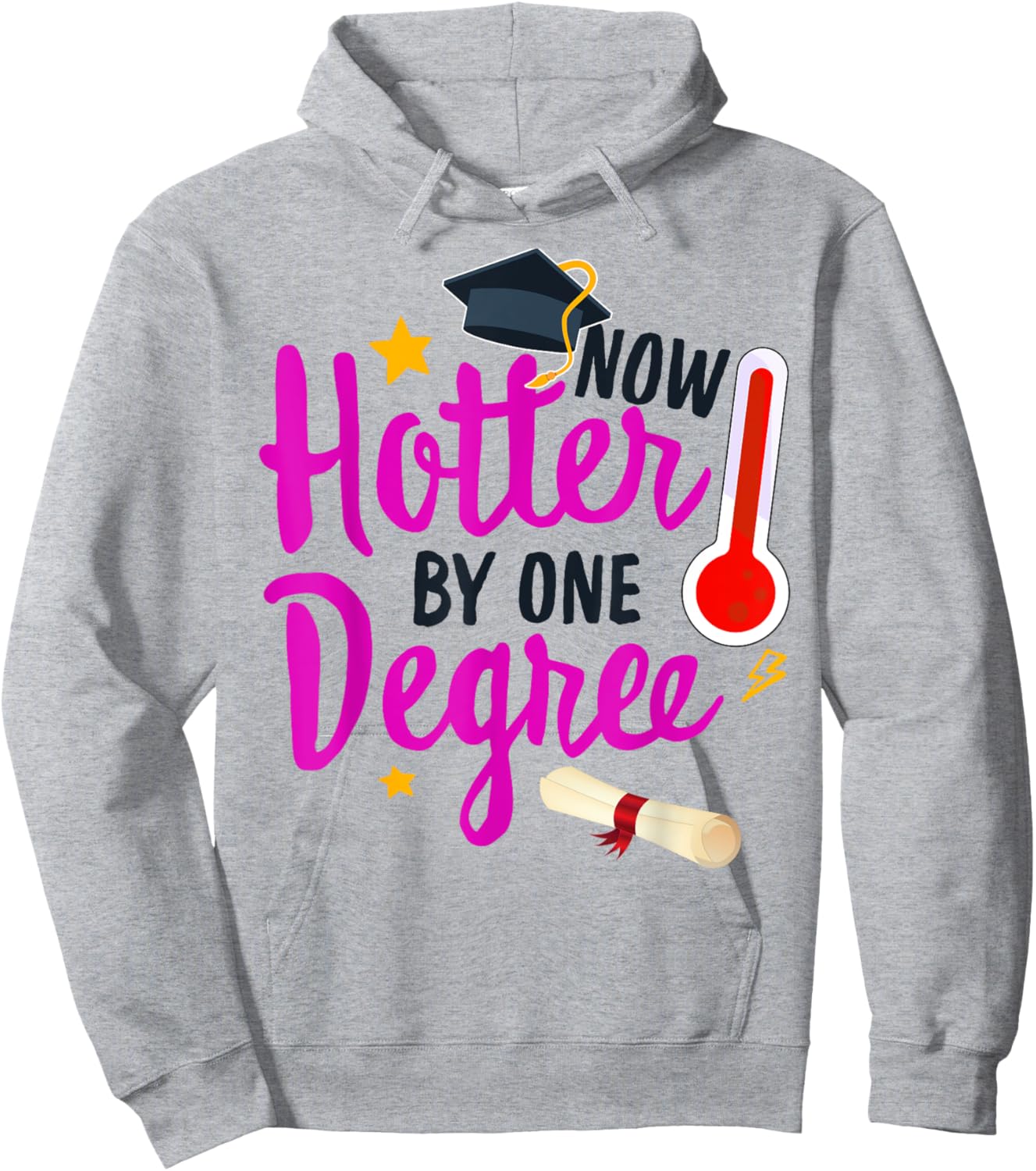 Class Of 2022 One Degree Hotter Graduation Day Master Grade Hoodie - Hoodie | Ash