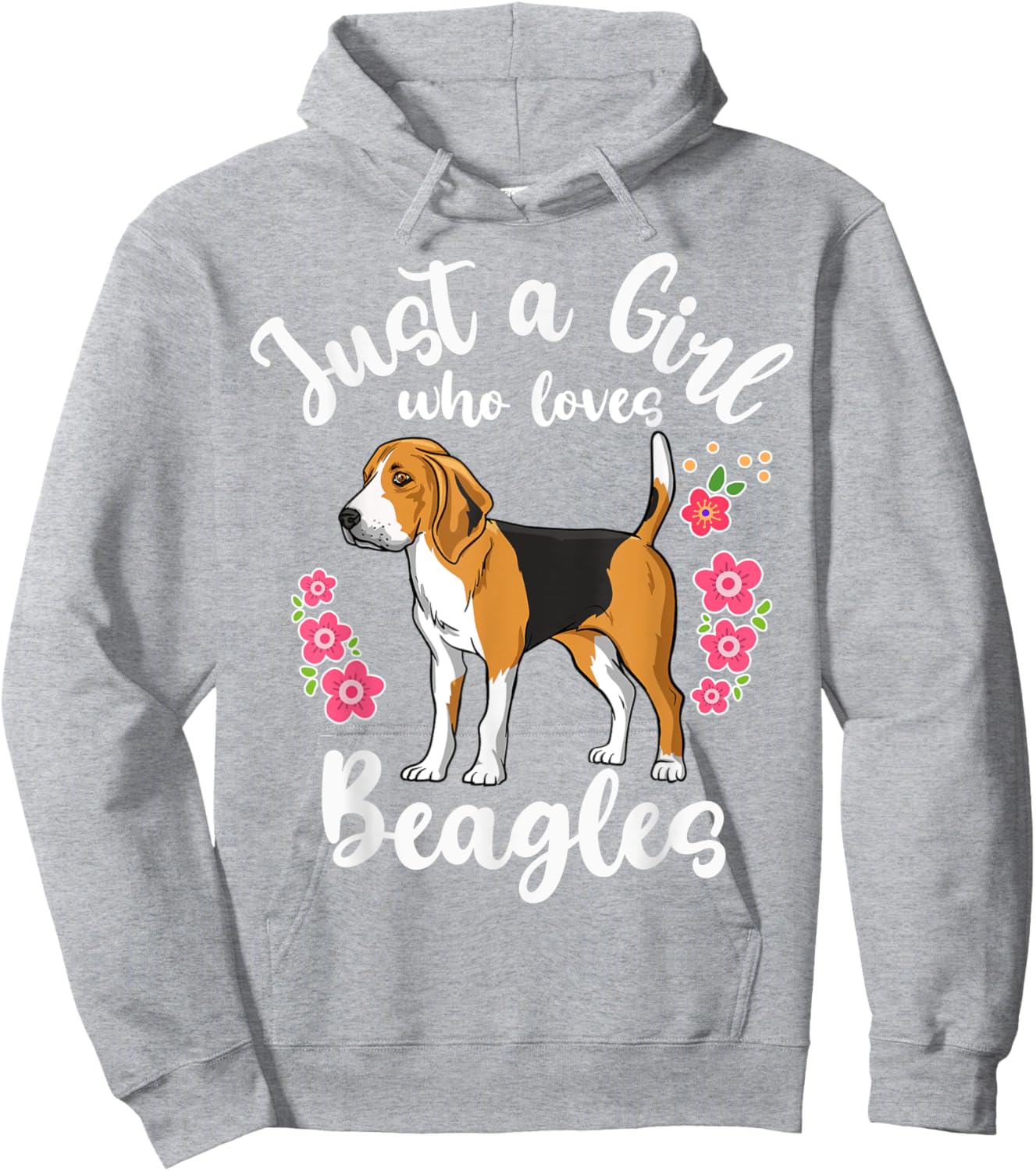 Beagle Just a Girl Who Loves Beagles Hoodie - Hoodie | Ash