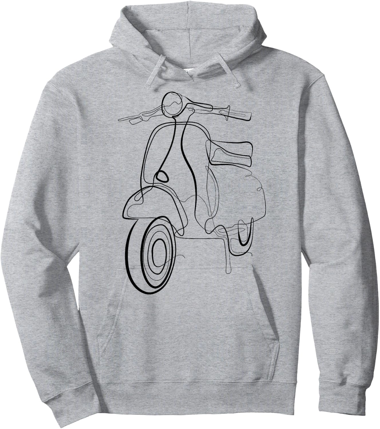 Scooter Moped Retro Italy Scooter Hoodie - Hoodie | Ash