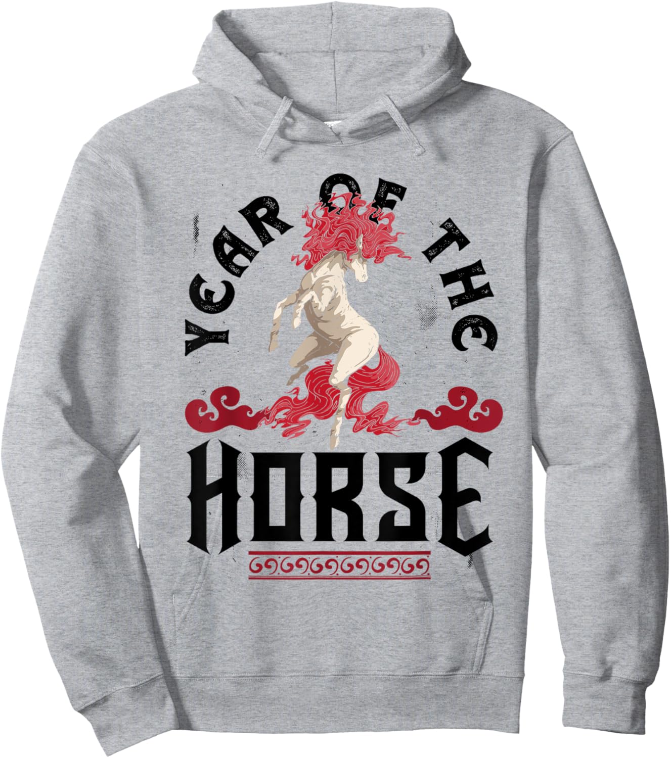 Chinese Zodiac Chinese New Year Horse Year Of The Horse Hoodie - Hoodie | Ash