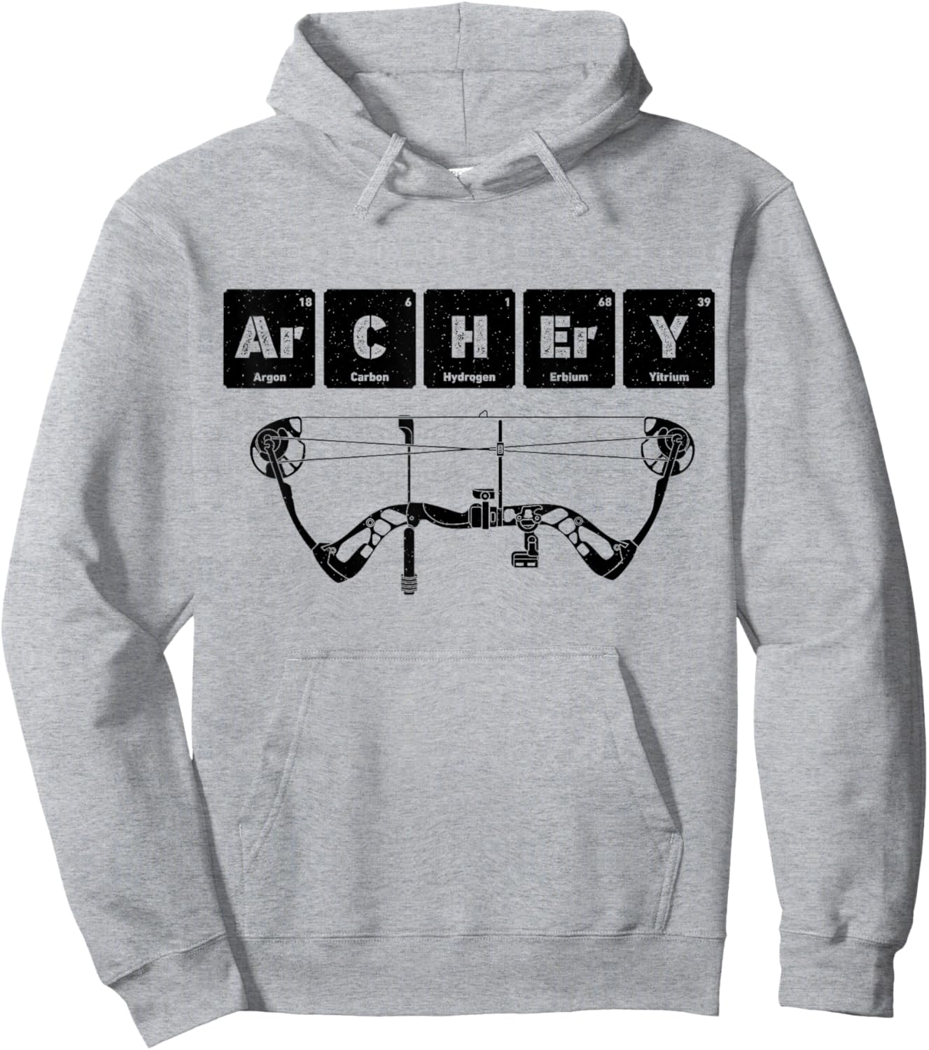 Archery Chemistry Periodic Table Of Elements Men Archer Bow Hoodie - Hoodie | Ash