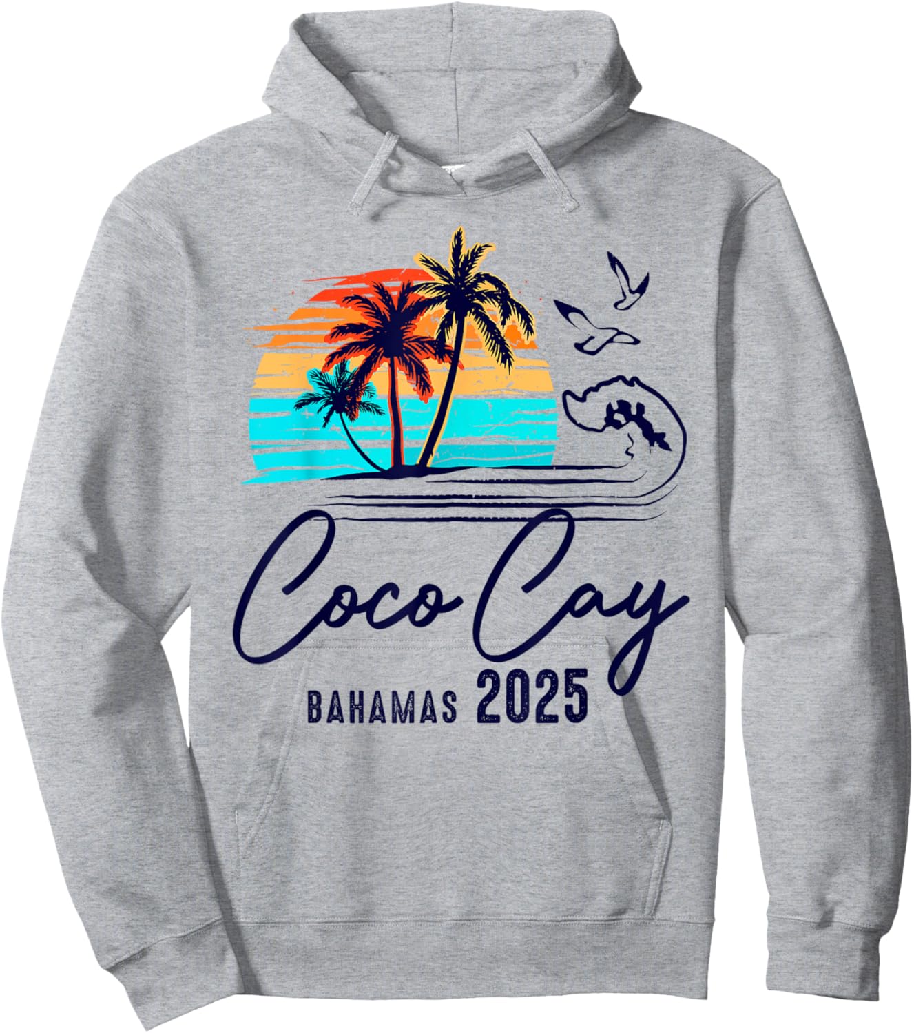Coco Cay Bahamas 2025 Vacation Souvenir Matching Family Hoodie - Hoodie | Ash