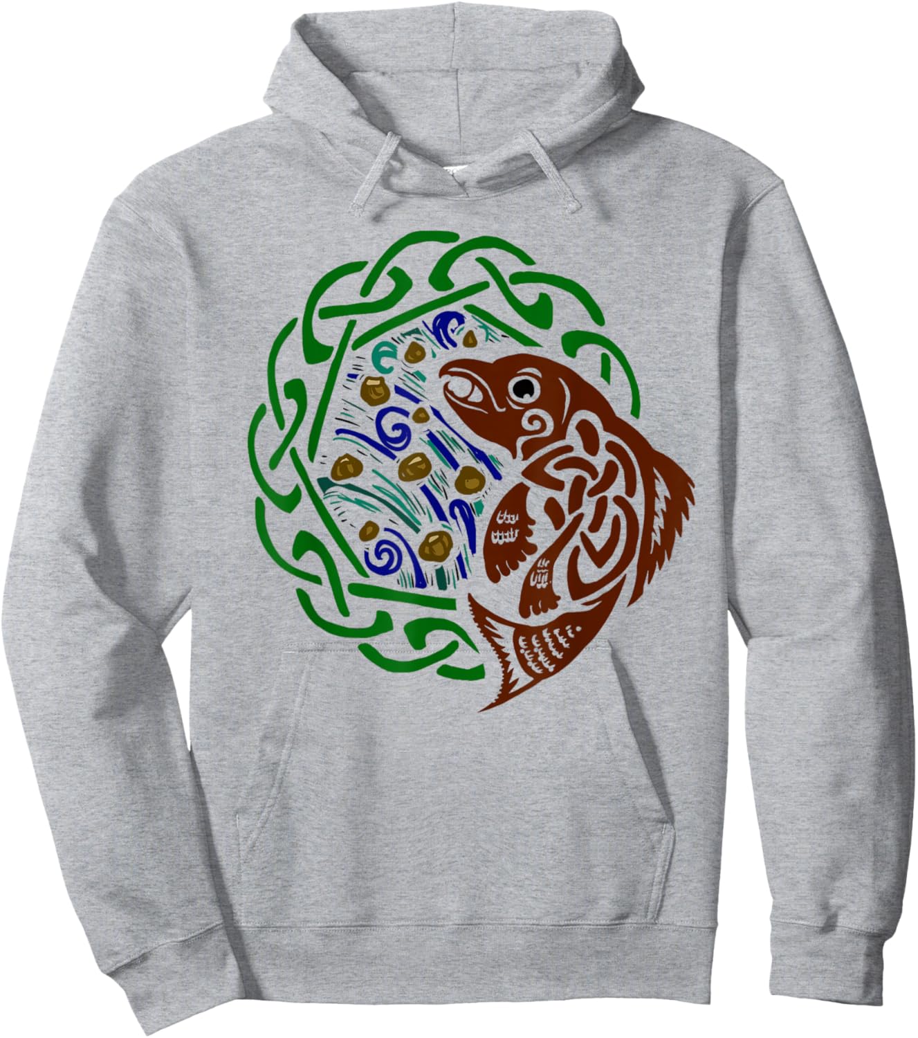 Salmon of Knowledge Hoodie - Hoodie | Ash