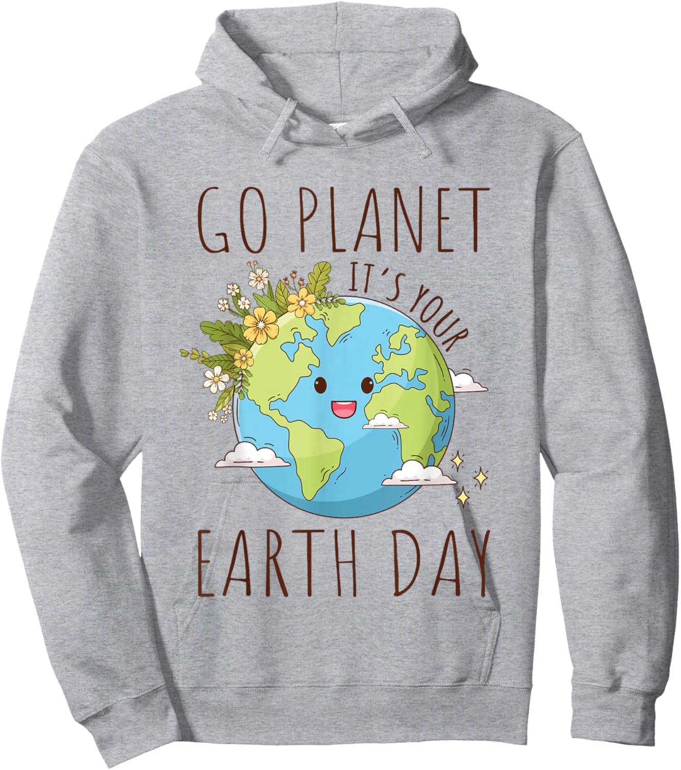 Go Planet Its Your Earth Day 2024 Teacher Women Toddler Kids Hoodie - Hoodie | Ash