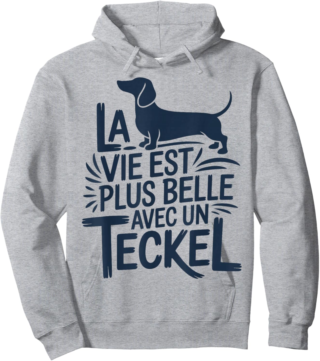 Dachshund Dog Cute Quote Funny Life with A Dachshund Hoodie - Hoodie | Ash