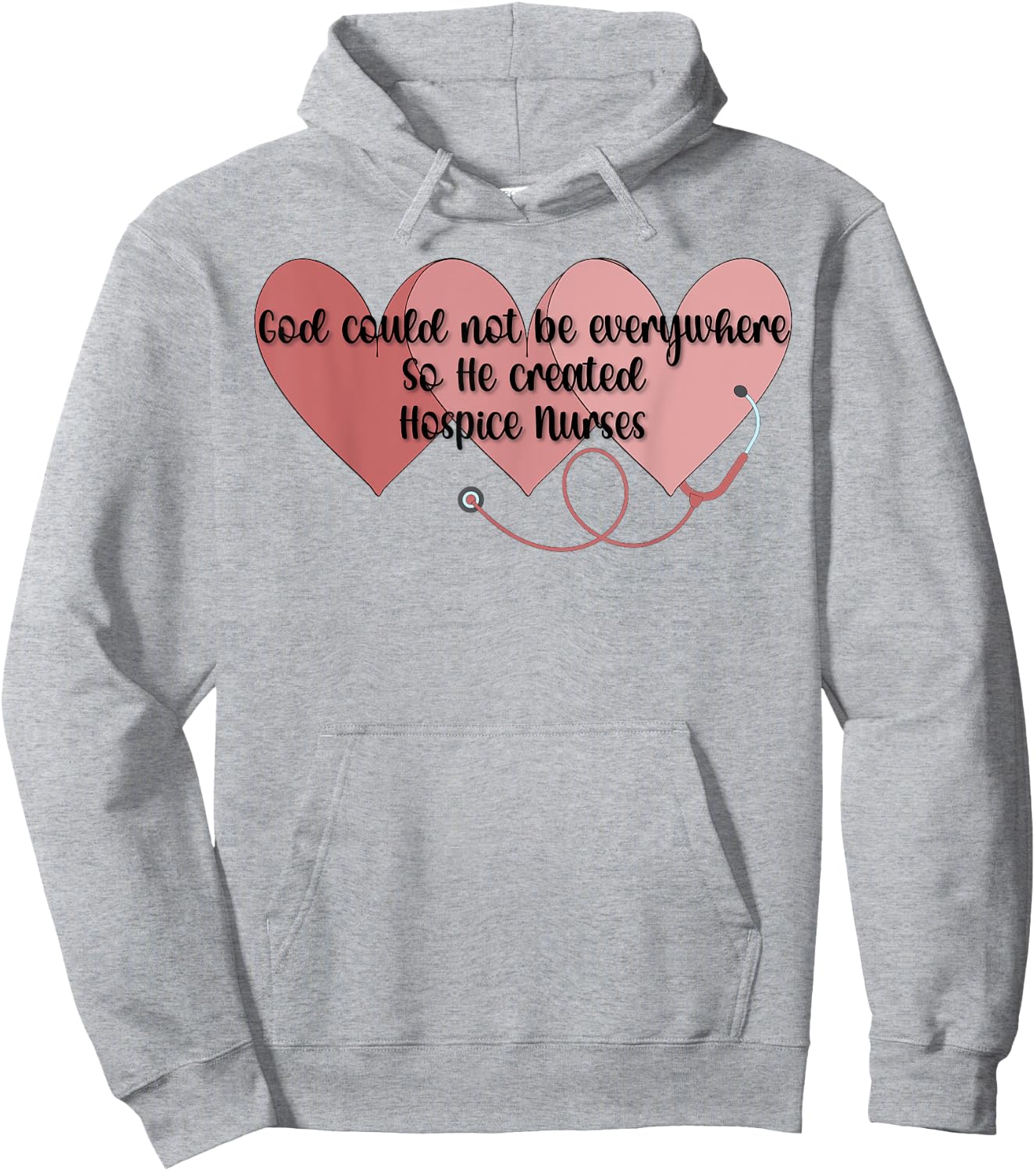 God Created Hospice Nurses Hospice Nursing Hoodie - Hoodie | Ash