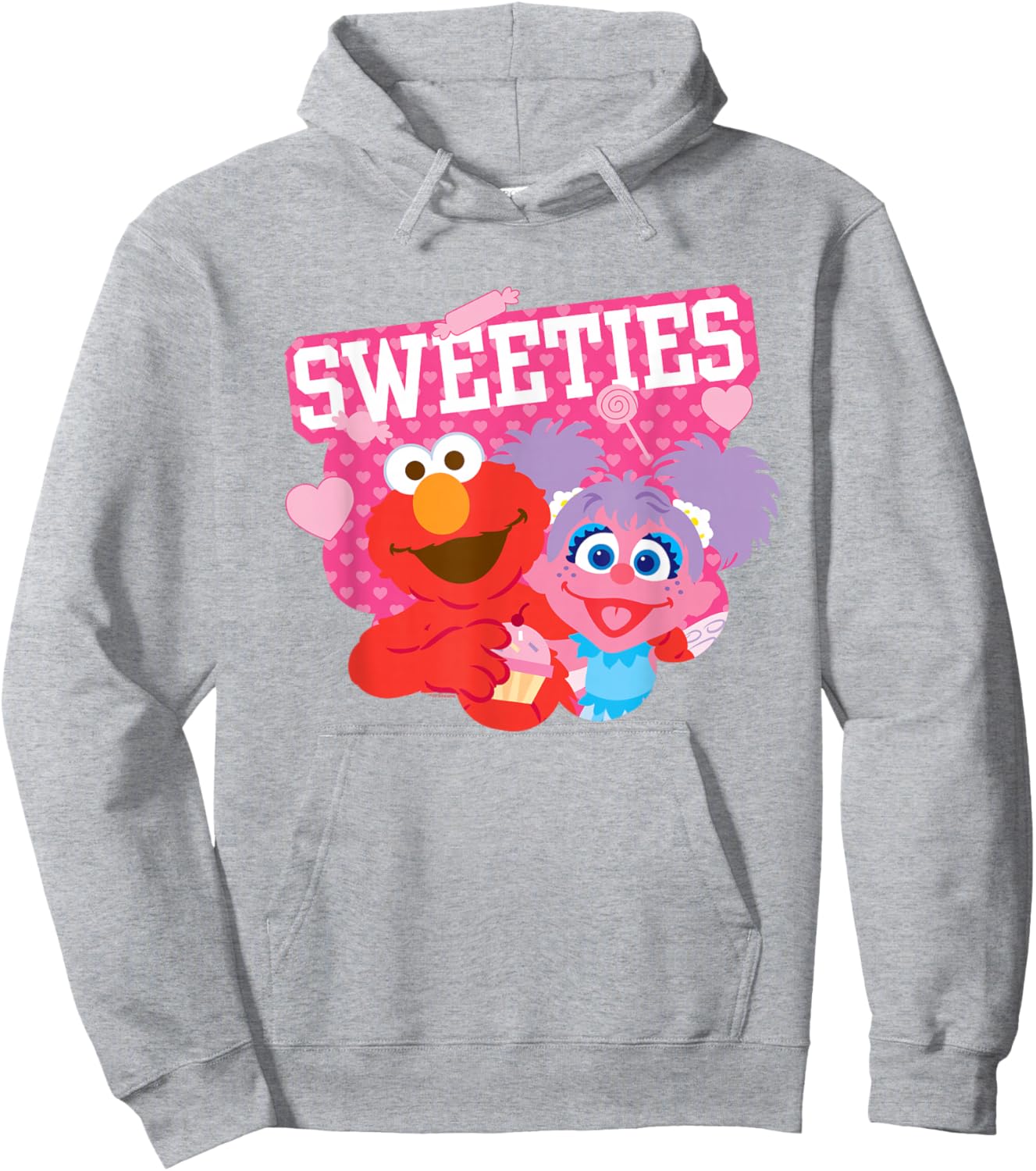 Sesame Street Valentine's Day Sweeties Elmo and Abby Cadabby Hoodie - Hoodie | Ash