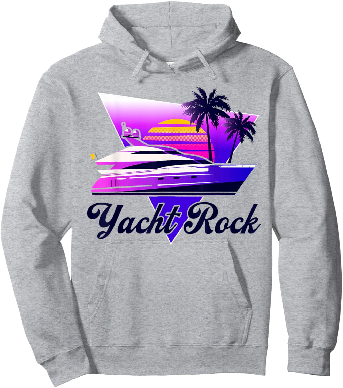 Yacht Rock Party Retro Style, 70s 80s Soft Rock Retro, Fun Hoodie - Hoodie | Ash
