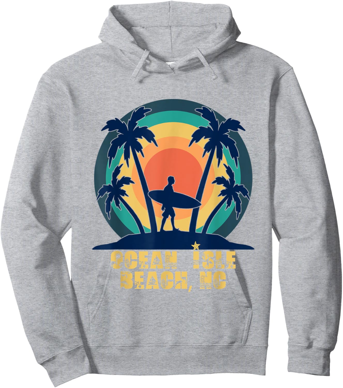 Ocean Isle Beach NC, North Carolina Beach Lover Men Women Kids Hoodie - Hoodie | Ash