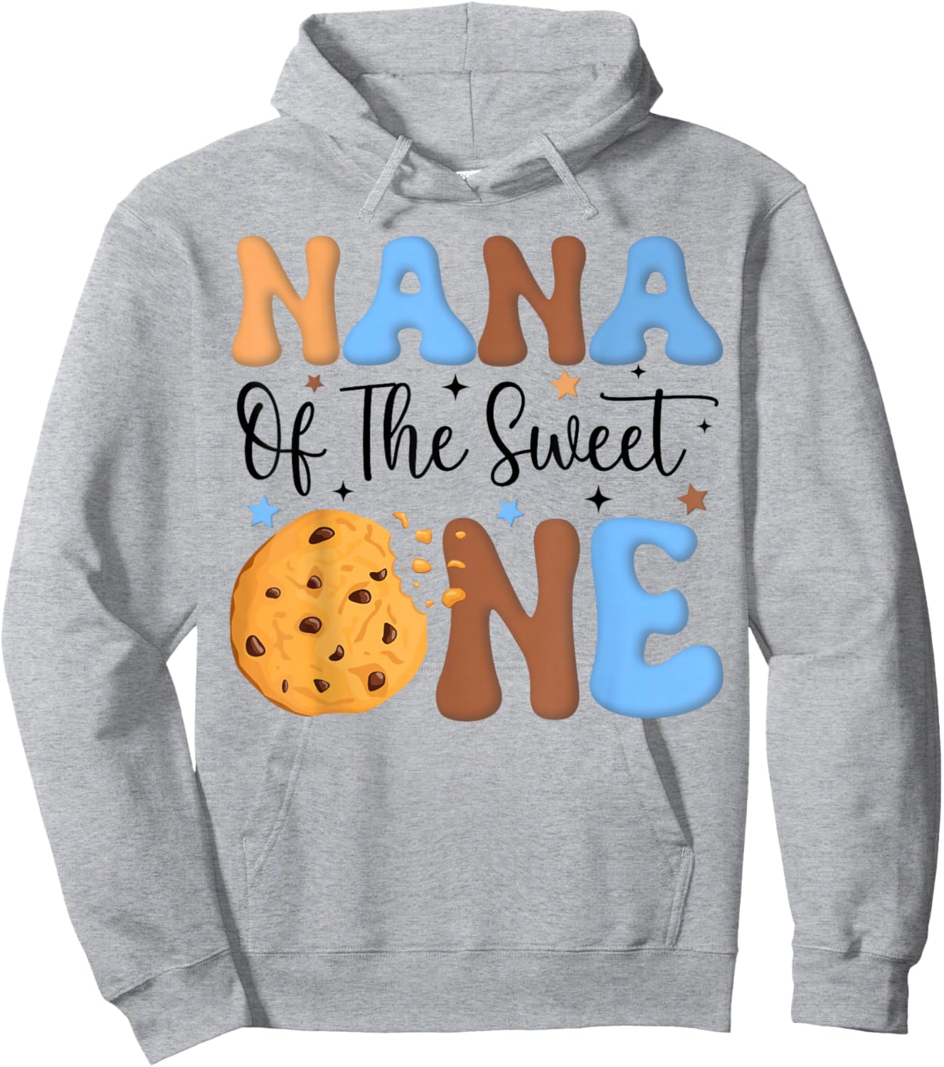 Nana of The Sweet One Cookies & Milk 1st Birthday Family Hoodie - Hoodie | Ash