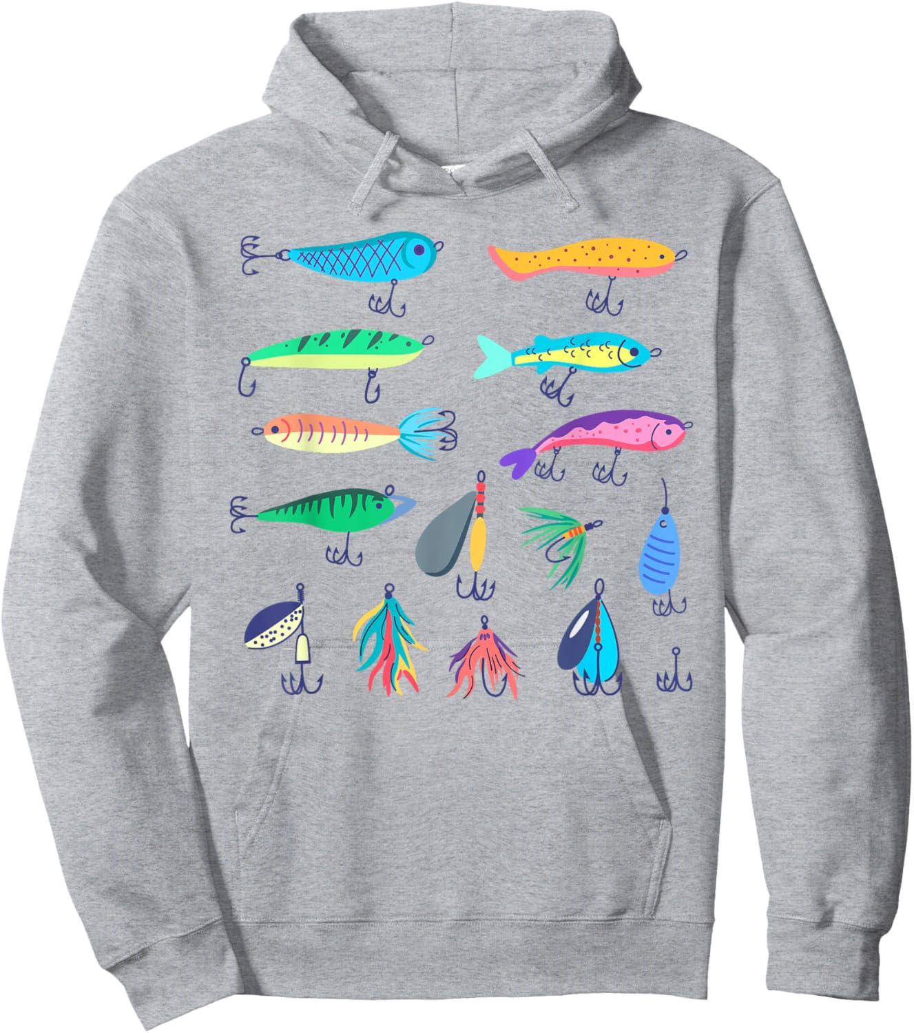 Fishing-Shirt Women Kids Toddler Boys Girls Cute Fish Hoodie - Hoodie | Ash