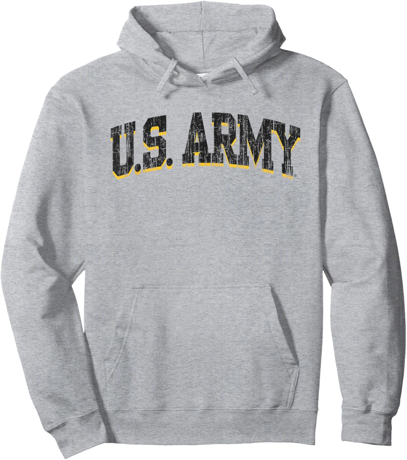 U.S. Army Military Vintage Gray Officially Licensed Hoodie - Hoodie | Ash