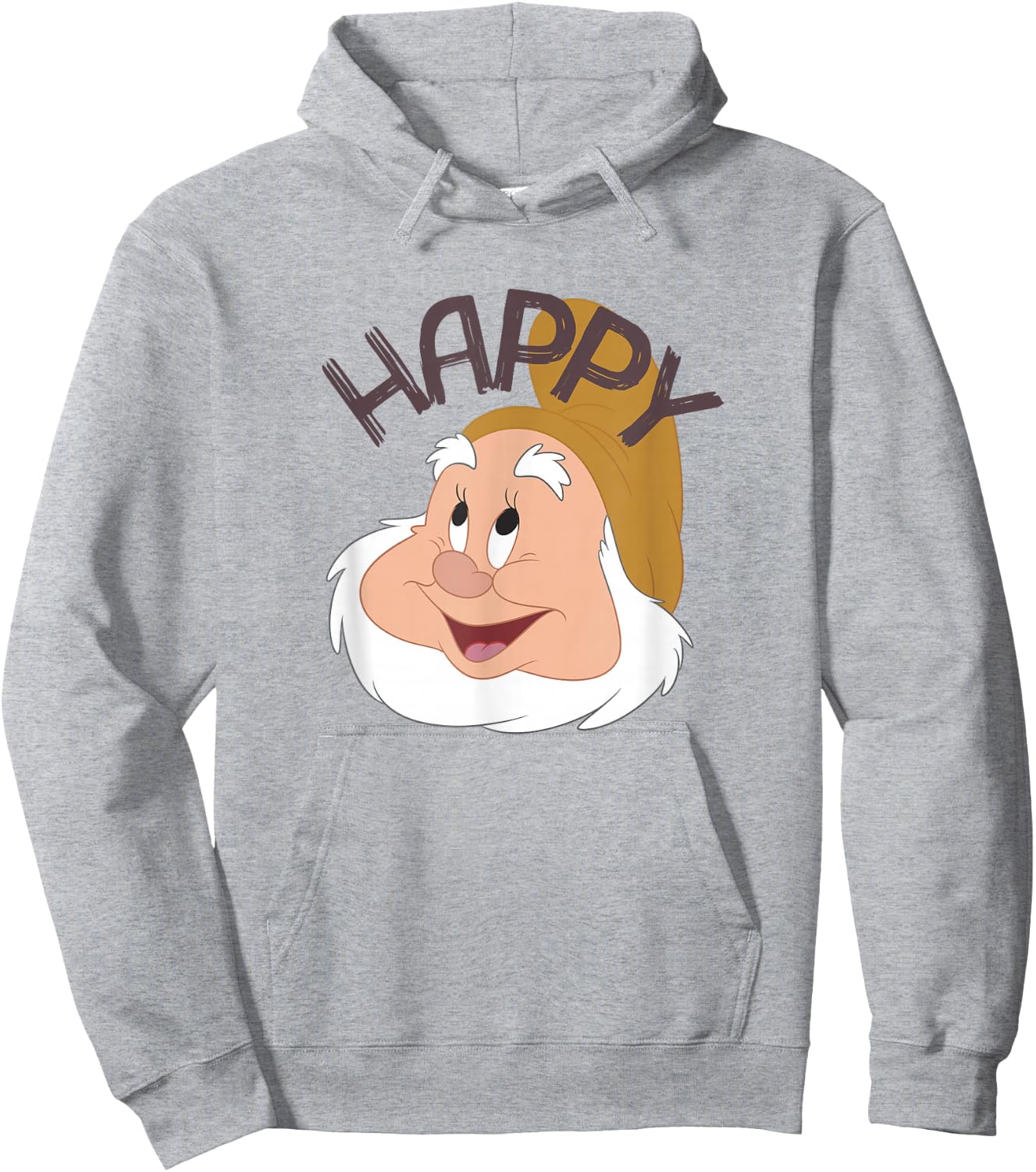 Disney Snow White & The Seven Dwarfs Happy Face Hoodie - Hoodie | Ash