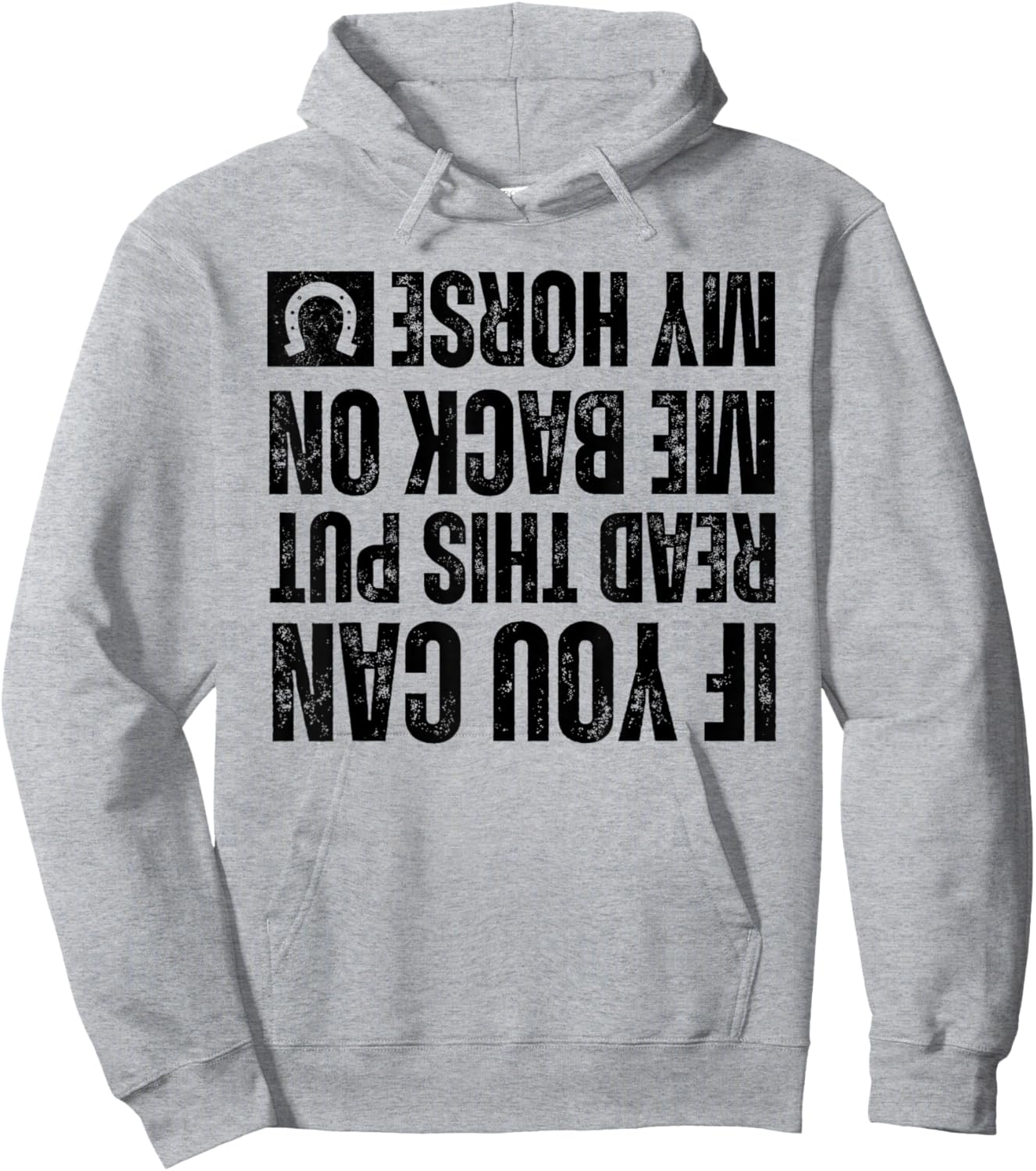 If You Can Read This Put Me Back On My Horse For Horse Rider Hoodie - Hoodie | Ash
