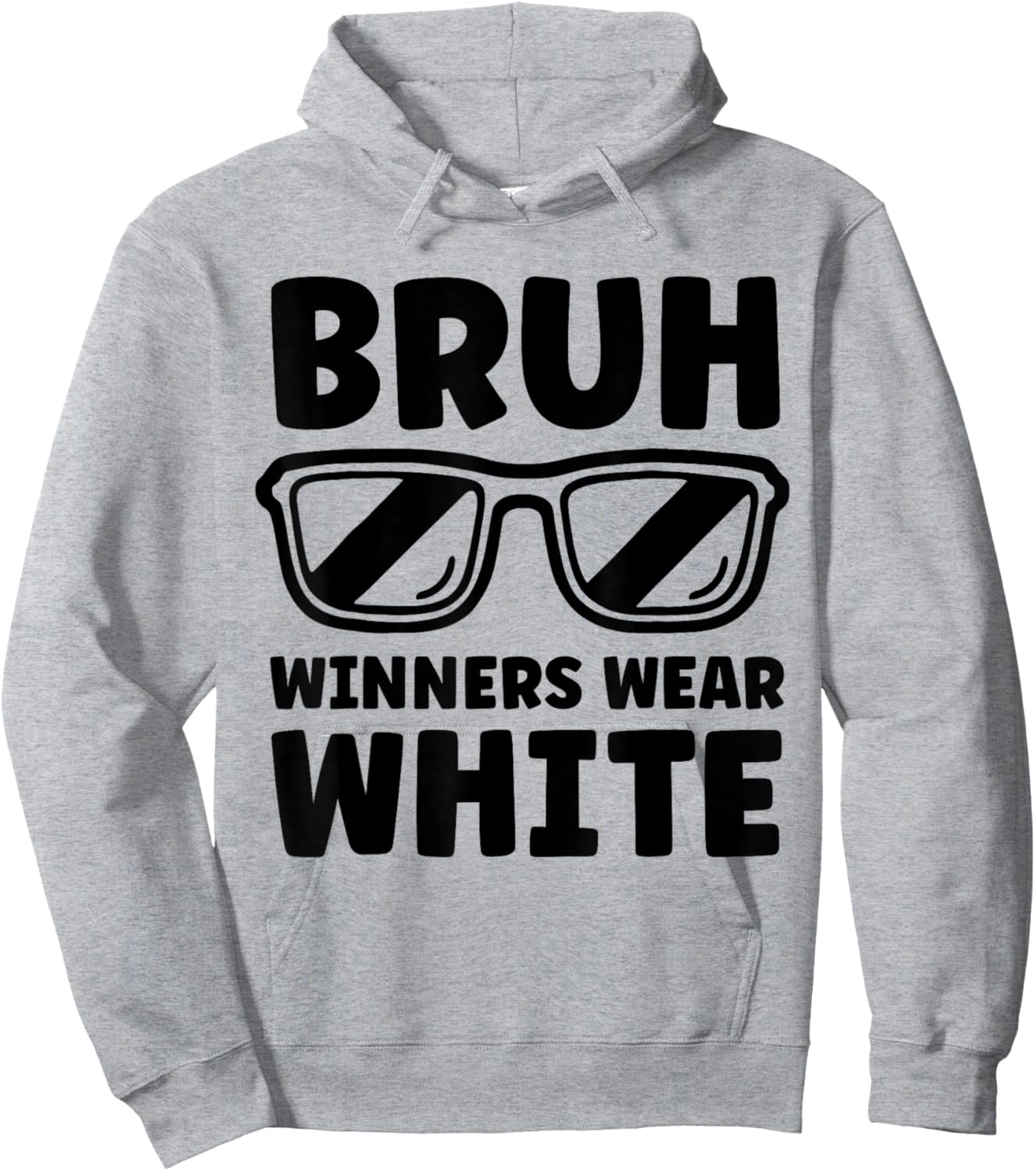 Winners Wear White Team Spirit Week Game Color Sports Day Hoodie - Hoodie | Ash