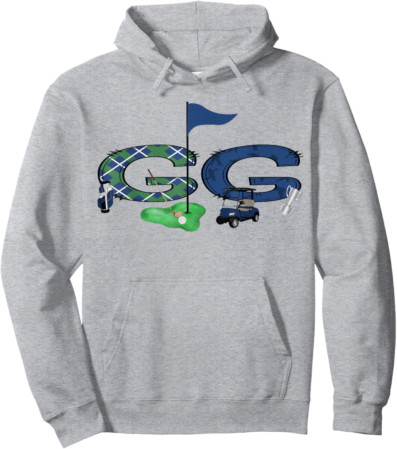 GG Of The Birthday Boy Hole in One Golf Sport Matching Hoodie - Hoodie | Ash