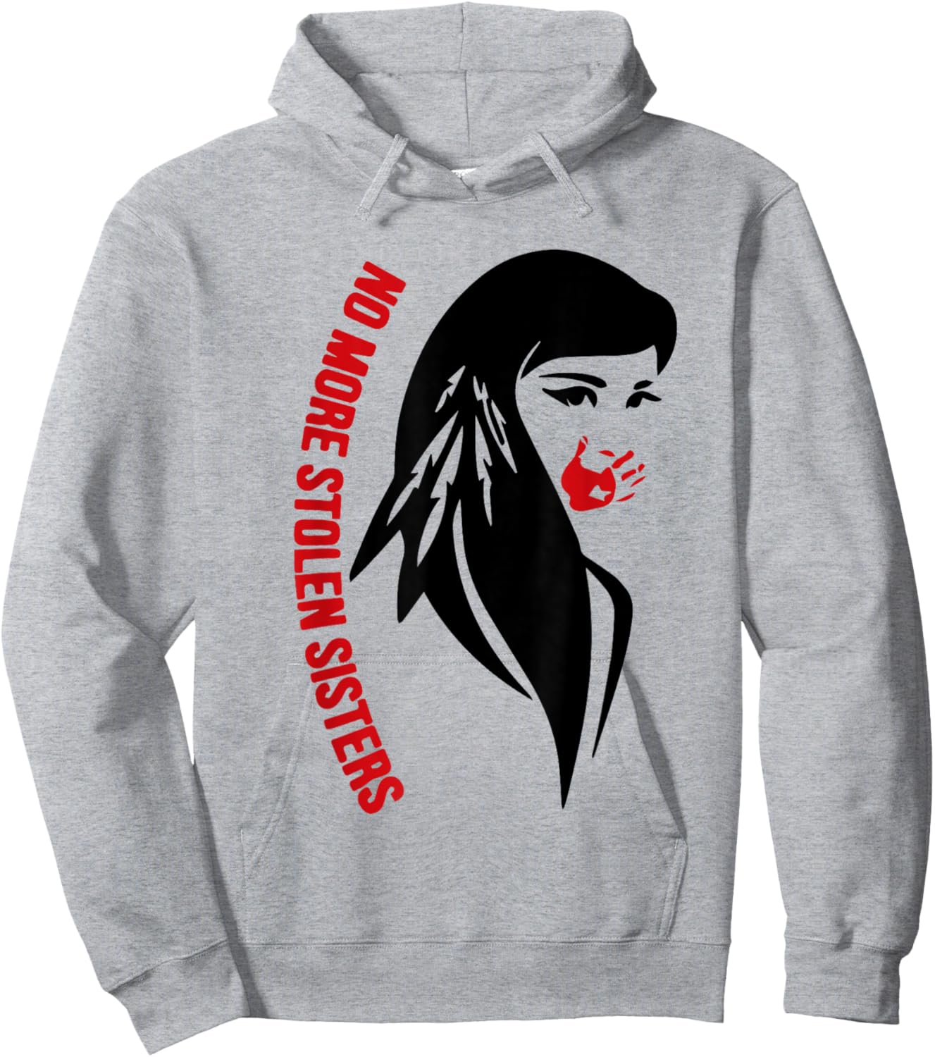 Honor Awareness Native Americans No More Stolen Sisters Hoodie - Hoodie | Ash