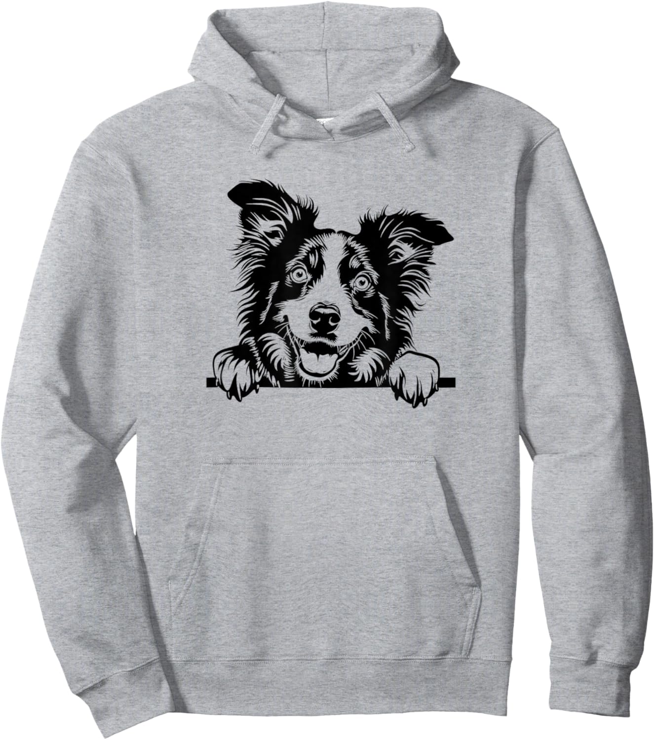Cute Funny Retro Vintage Logo Happy Aussie Dog Lover Hoodie - Hoodie | Ash
