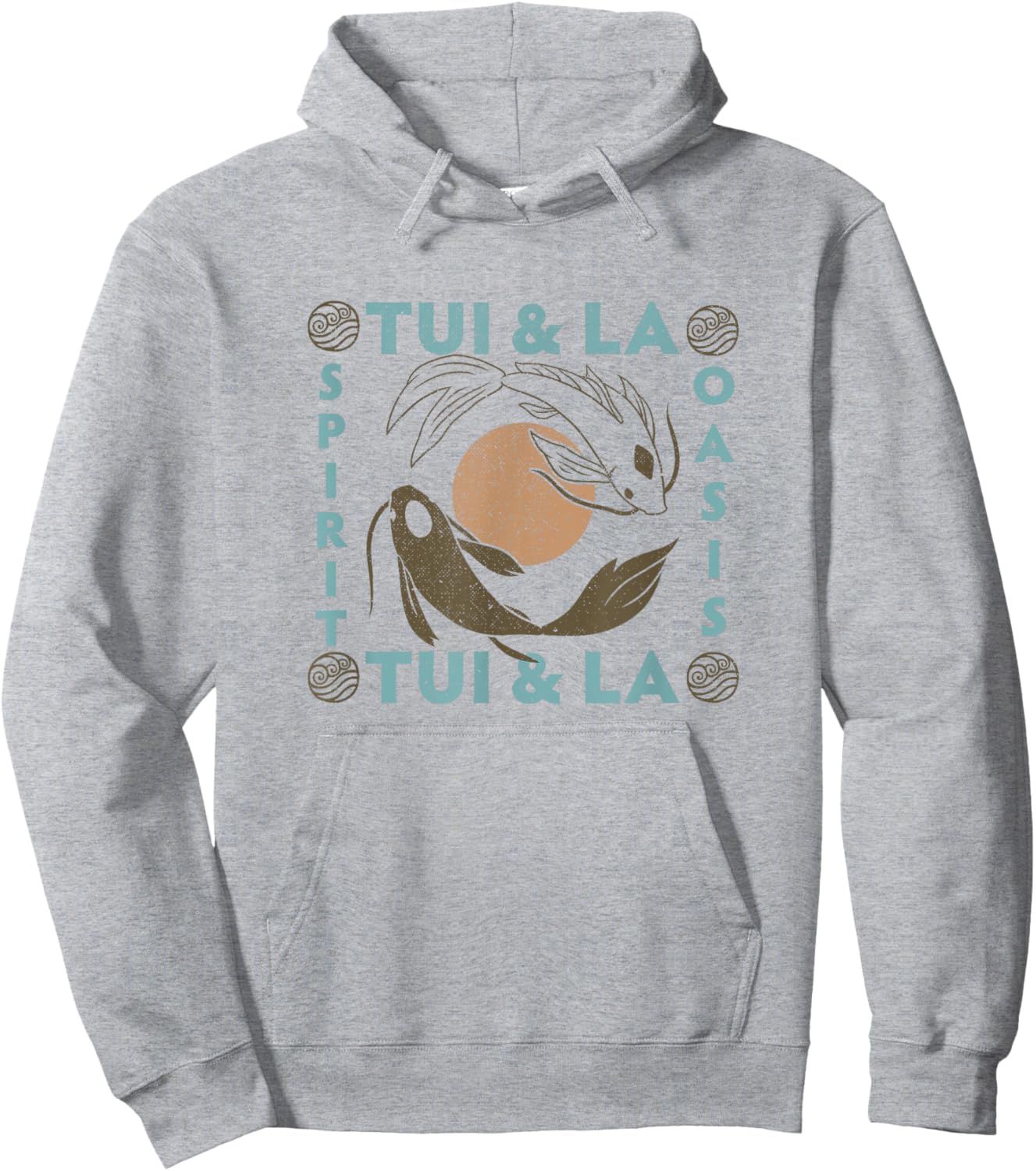 Avatar: The Last Airbender Tui & La Spirit Oasis Vintage Hoodie - Hoodie | Ash