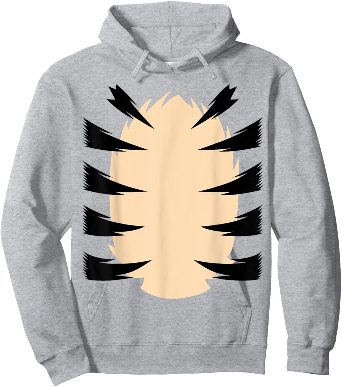 Tiger Stripes DIY Halloween Costume Tiger Belly Orange Tiger Hoodie - Hoodie | Ash