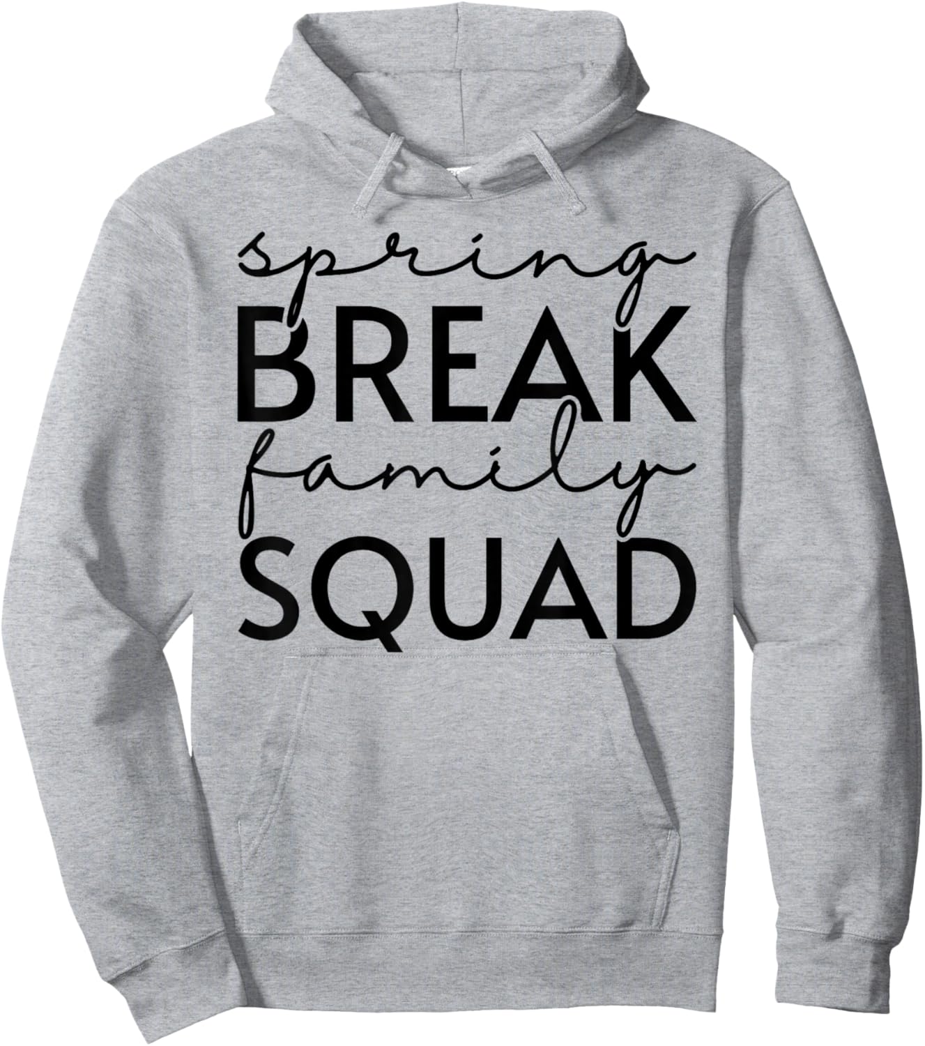 Spring Break Family Squad Matching Vacation Beach Trip Girls Hoodie - Hoodie | Ash