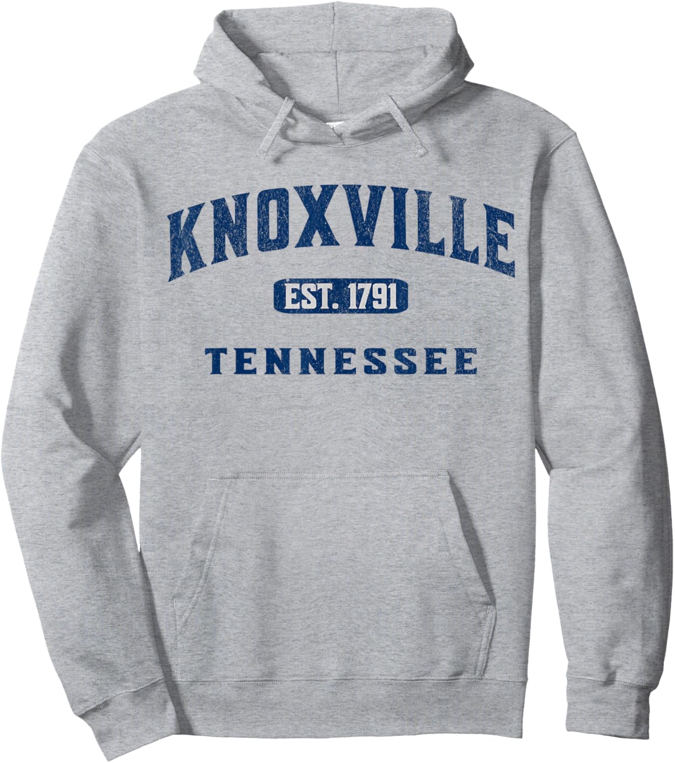 Vintage Athletic Souvenir Visit Knoxville Tennessee Hoodie - Hoodie | Ash