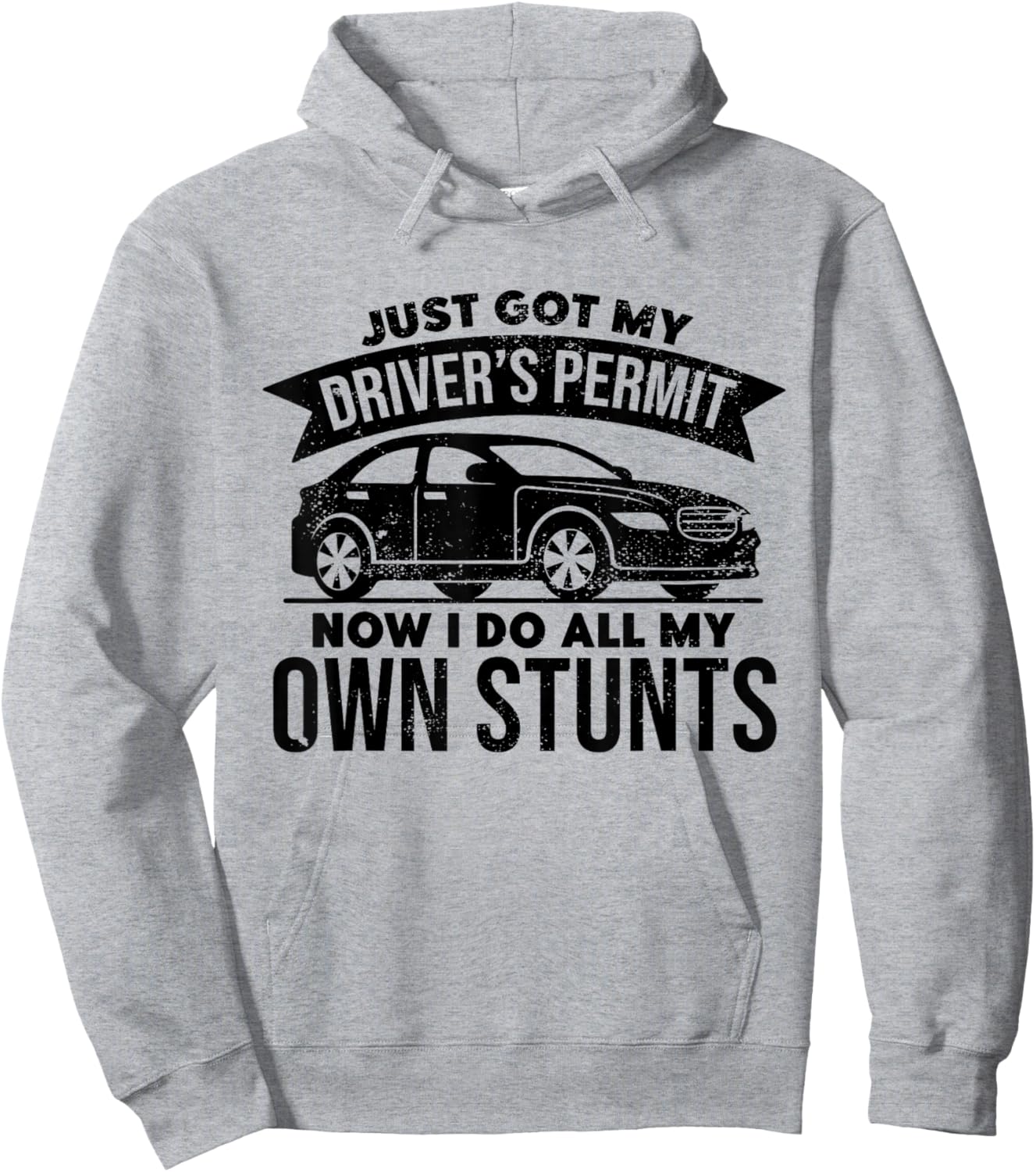 Caution I Just Got My Learners Permit, New Driver Gifts Hoodie - Hoodie | Ash