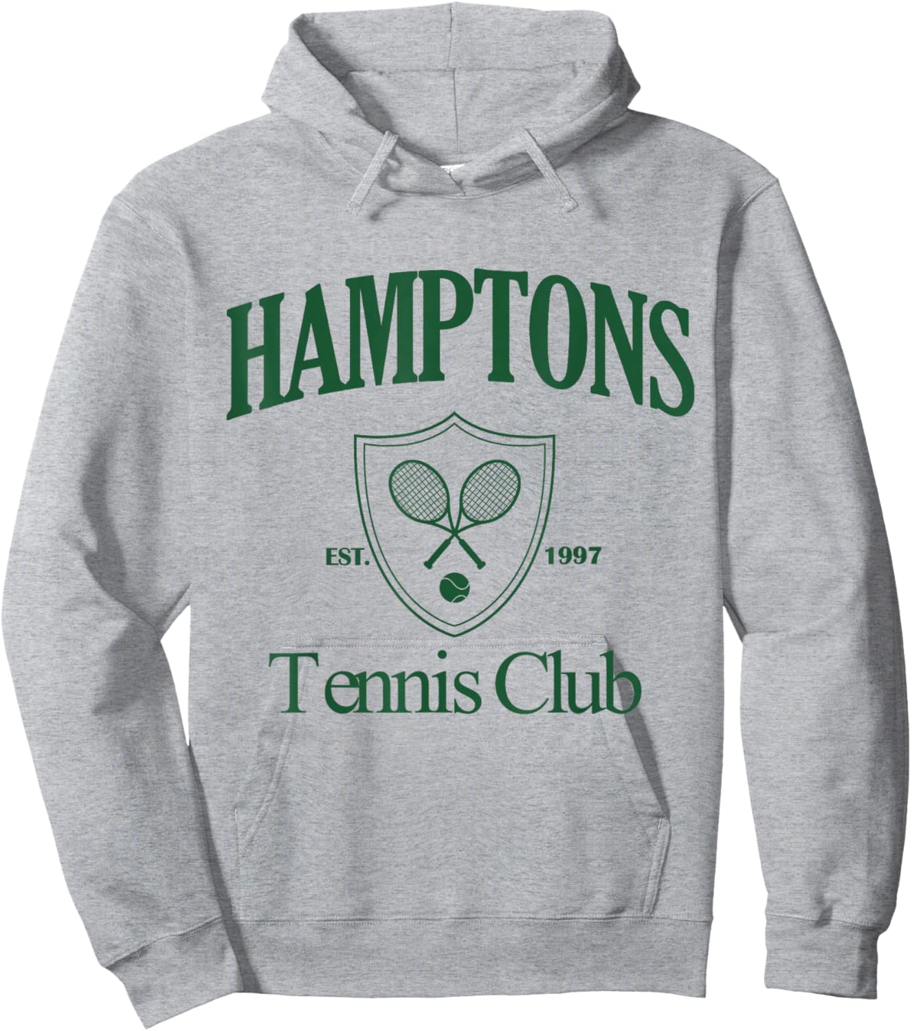 Hamptons Tennis Club Vintage 90s Style Aesthetic Hoodie - Hoodie | Ash