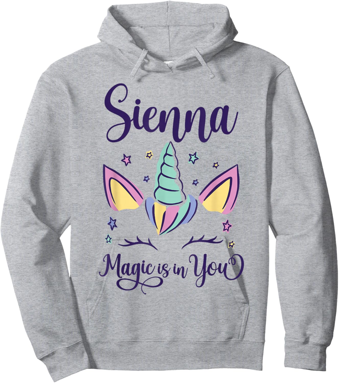 First Name Sienna Personalized I Love Sienna Hoodie - Hoodie | Ash