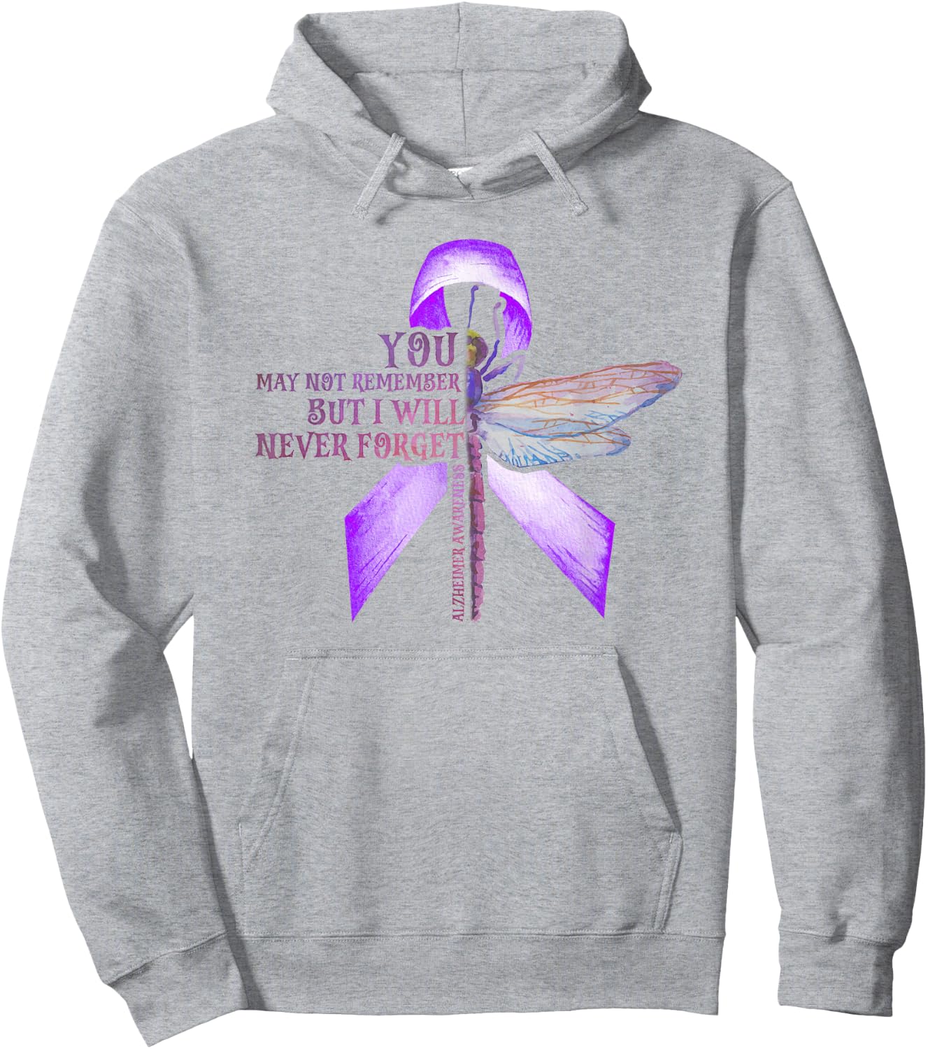 Dragonfly You May Not Remember Alzheimer Hoodie - Hoodie | Ash