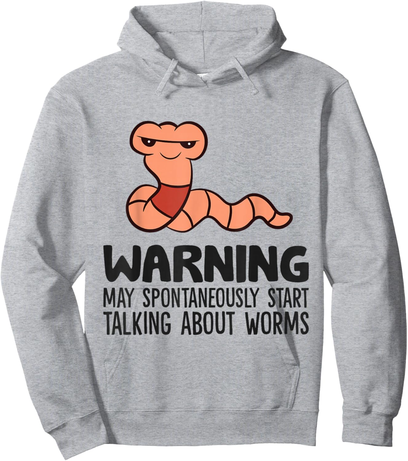 Worm Farmer Warning May Spontaneously Talk About Worms Hoodie - Hoodie | Ash