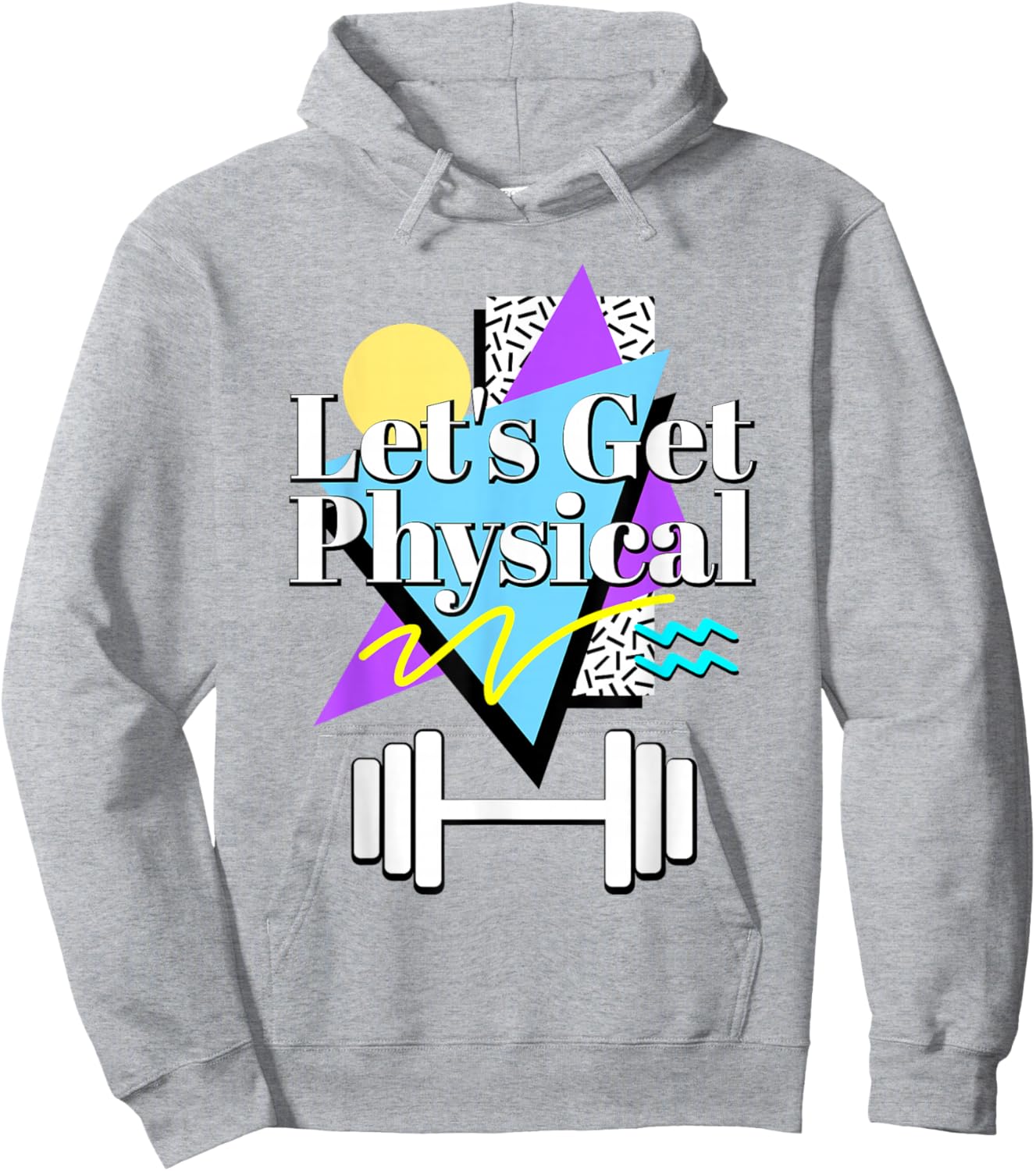 Let’s Get Physical 80's 90s Retro Style Workout Gym Fitness Hoodie - Hoodie | Ash