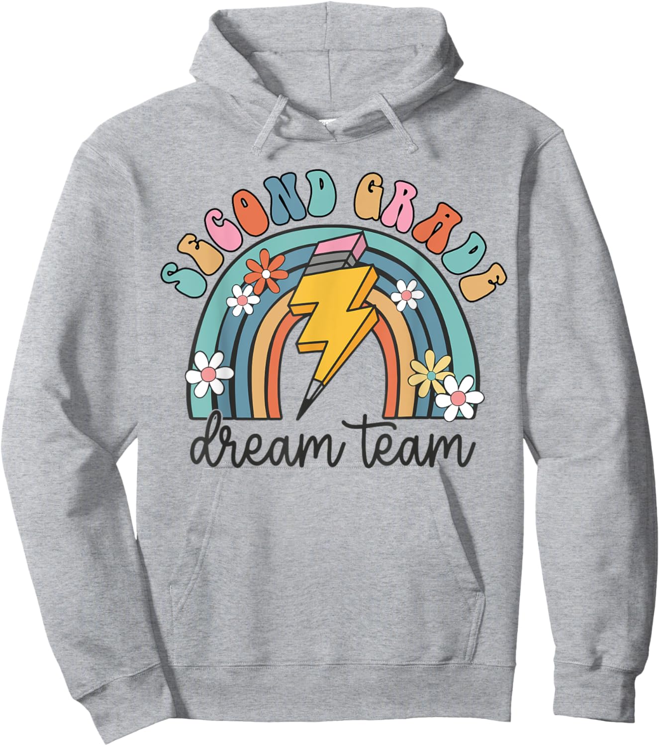 Back To School Second Grade Teacher 2nd Grade Dream Team Women Kids Hoodie - Hoodie | Ash