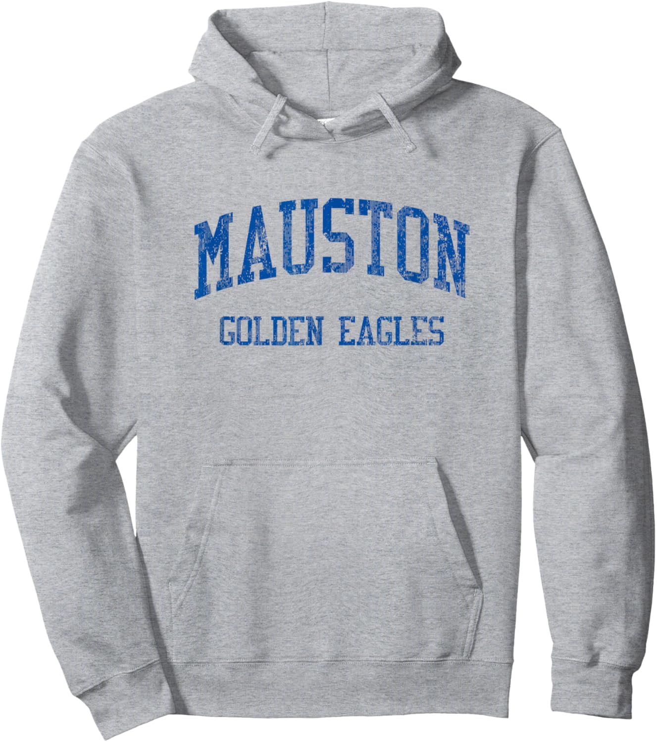 Mauston High School HS Mauston WI Vintage Sports Hoodie - Hoodie | Ash