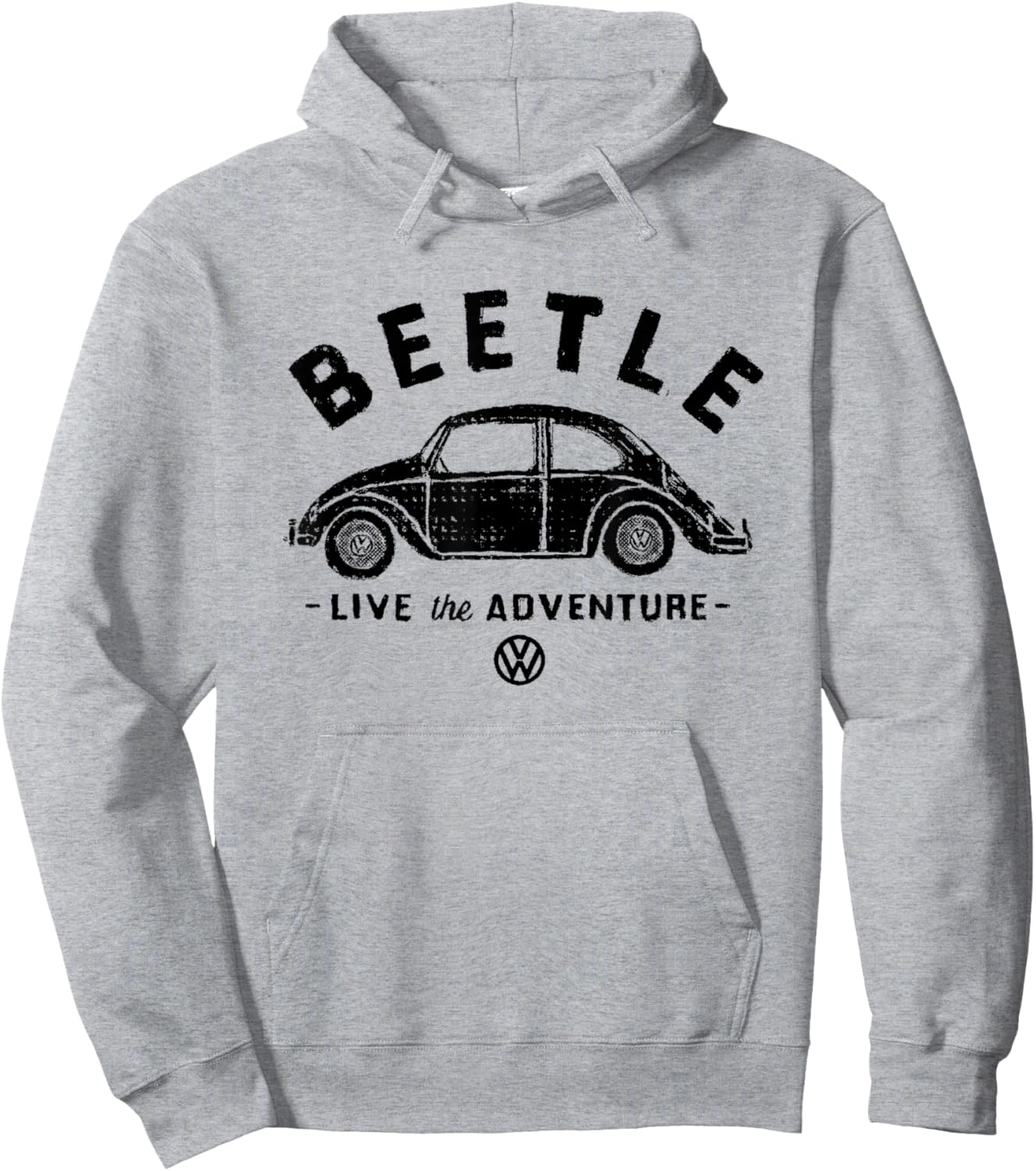 Volkswagen Beetle Black Live The Adventure Hoodie - Hoodie | Ash