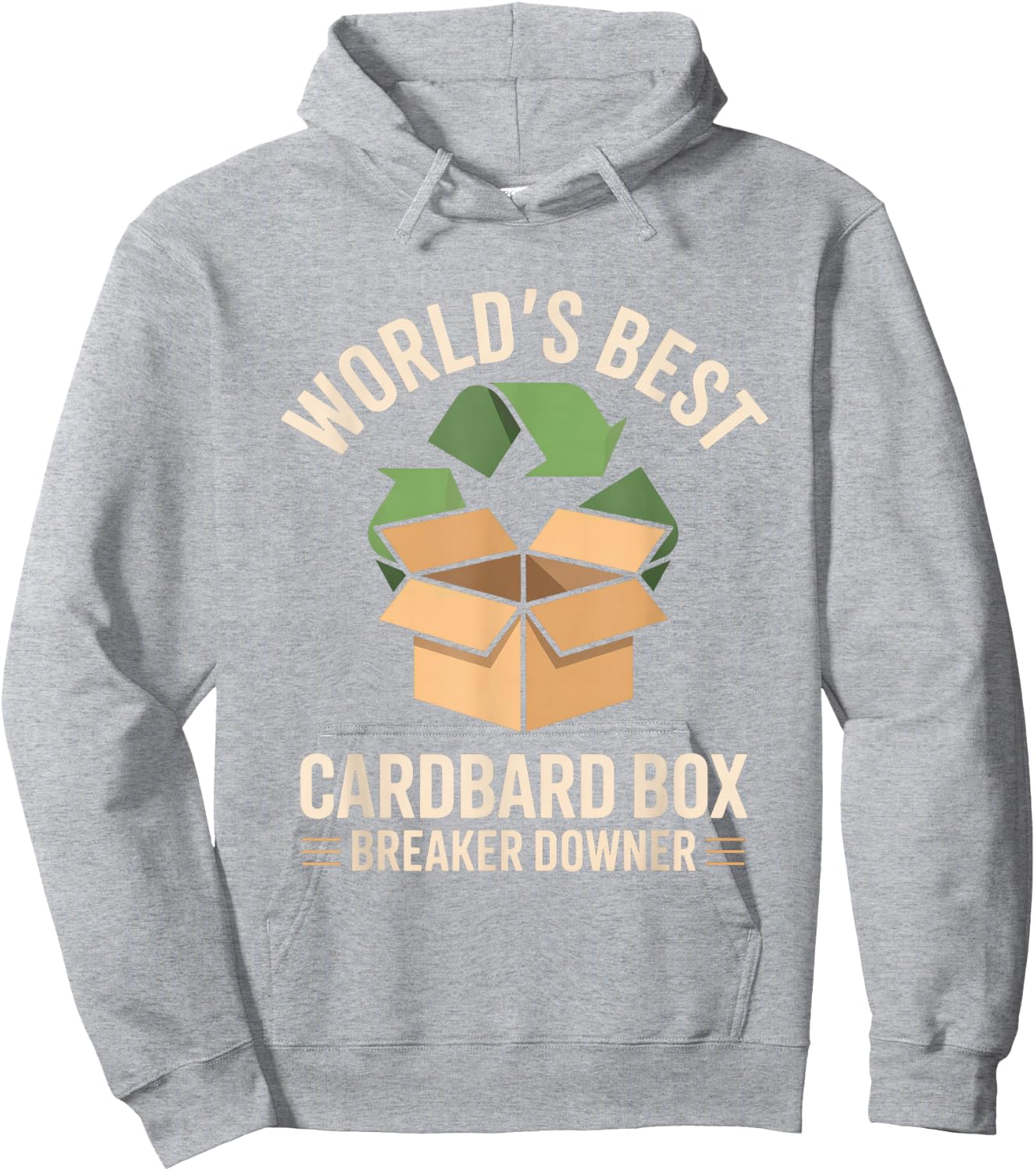 World's Best Cardboard Box Breaker Downer Hoodie - Hoodie | Ash