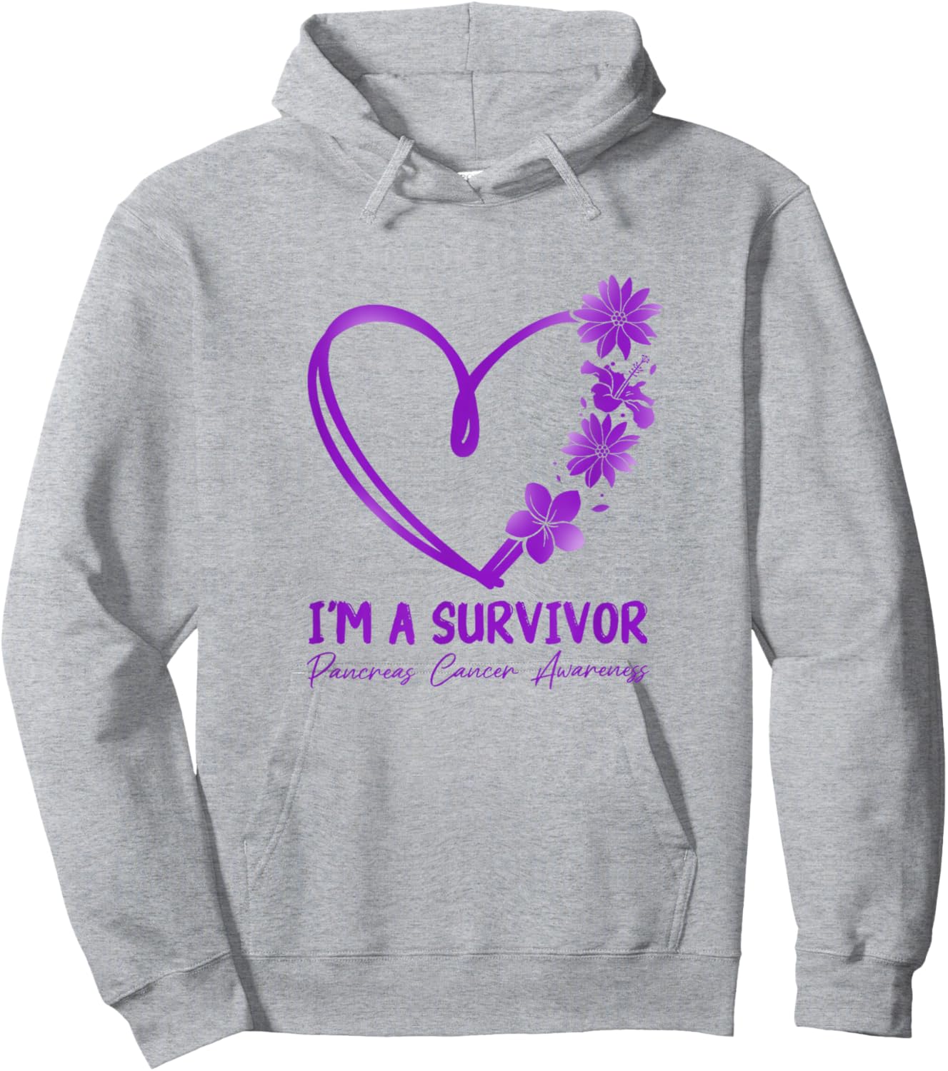 I am a Survivor. Pancreatic Cancer Awareness Hoodie - Hoodie | Ash