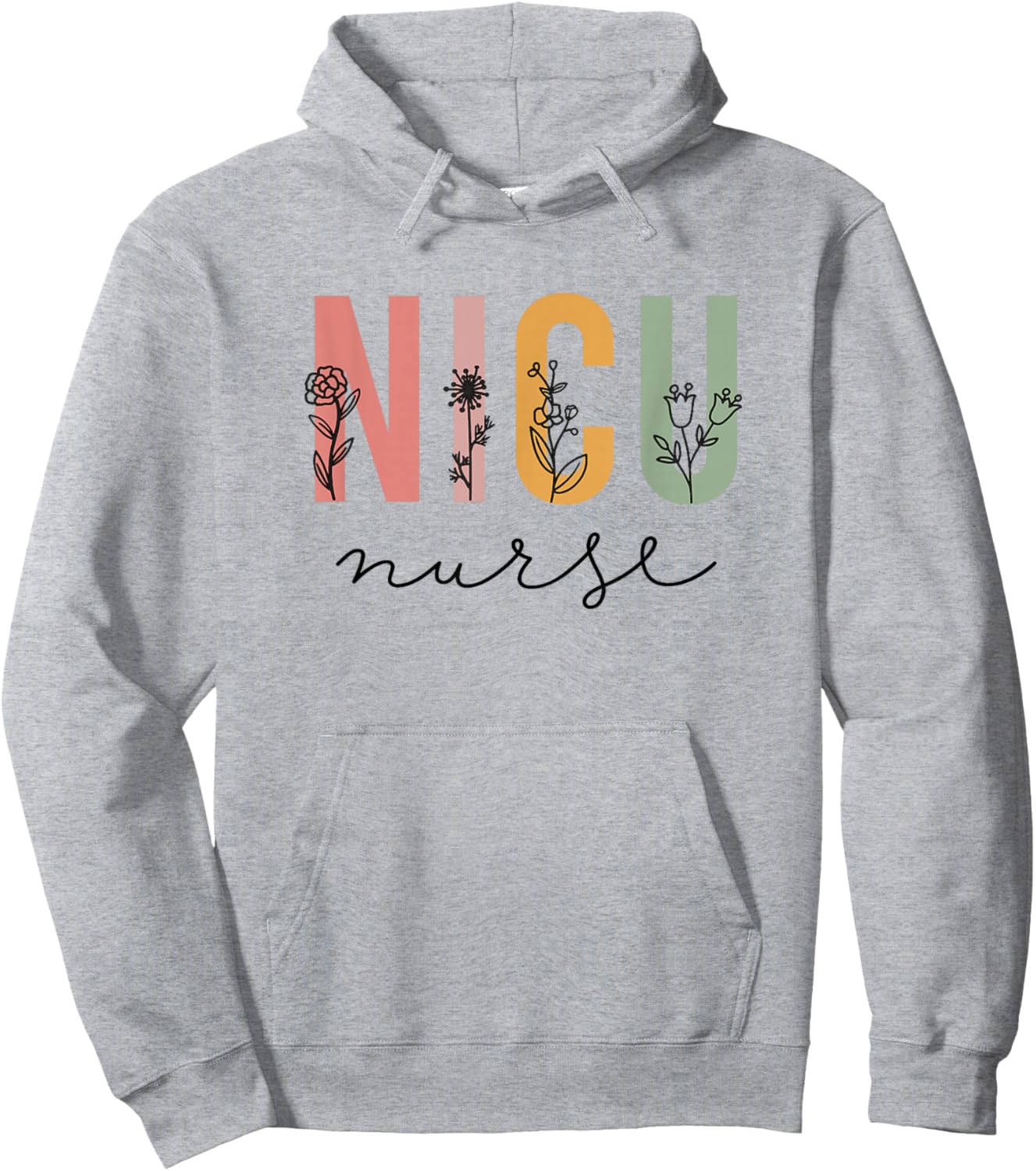 NICU Nurse Neonatal ICU Nurse Infant Care Specialist Newborn Hoodie - Hoodie | Ash