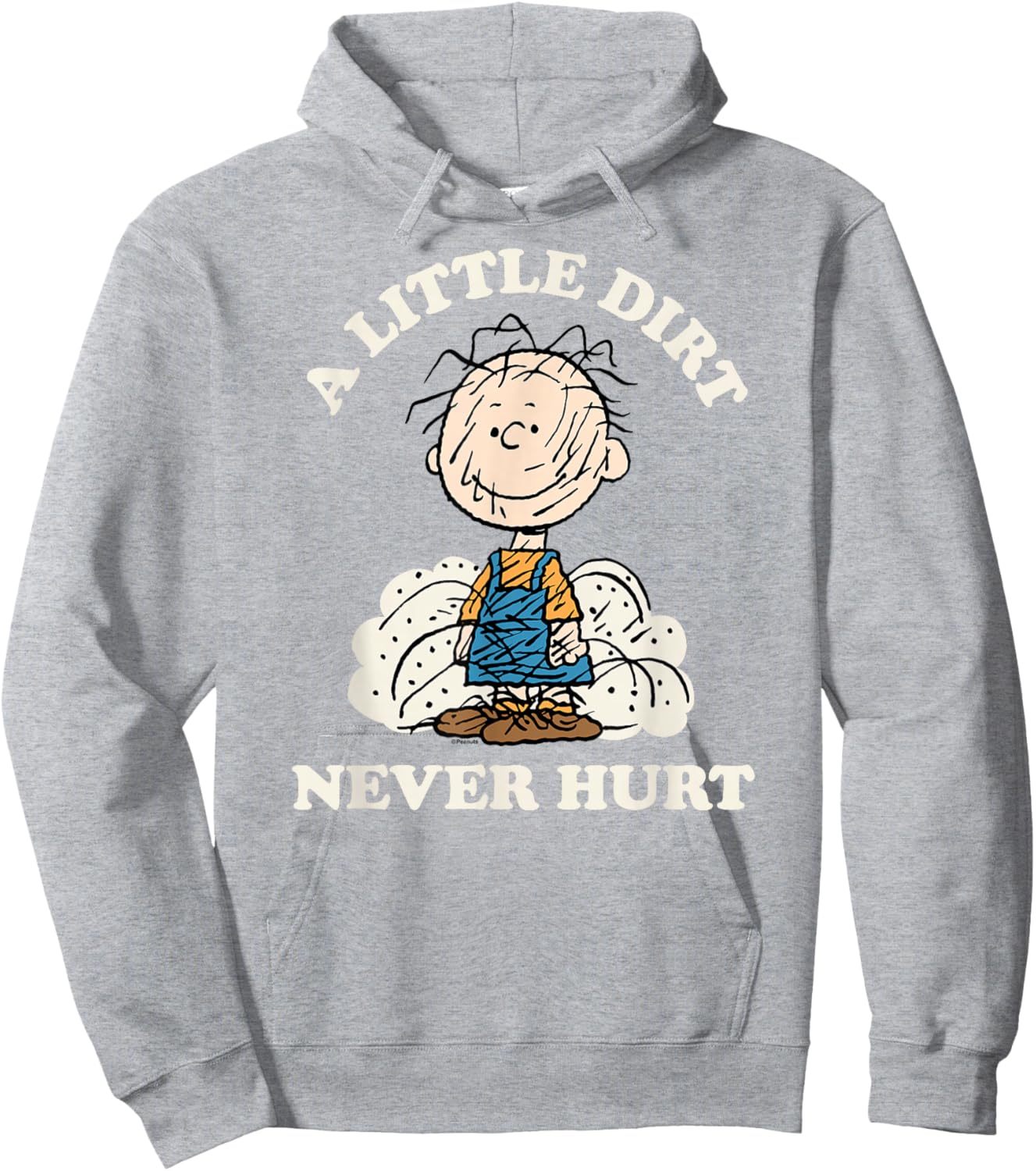 Peanuts - Pigpen Little Dirt Never Hurt Hoodie - Hoodie | Ash