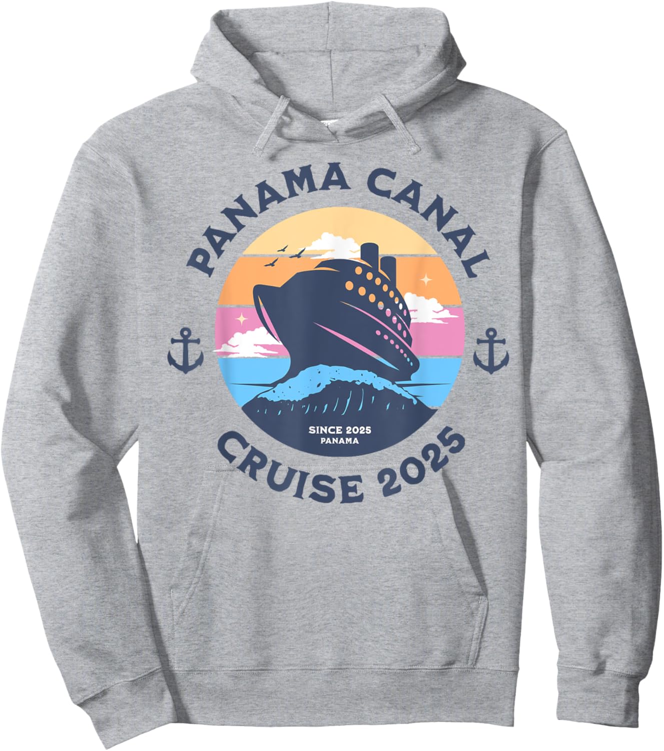 Group Panama Canal Cruise 2025 Cruising Holiday Vacation Hoodie - Hoodie | Ash