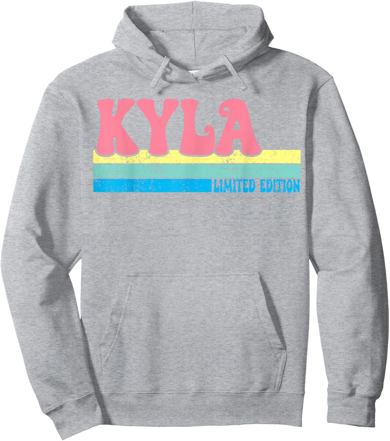 KYLA Name Personalized Cute Idea Groovy Women KYLA Hoodie - Hoodie | Ash