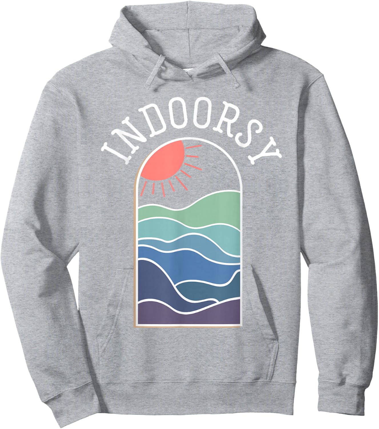 Indoorsy Shirt Women, Ironic, Indoorsy Outdoorsy Hoodie - Hoodie | Ash