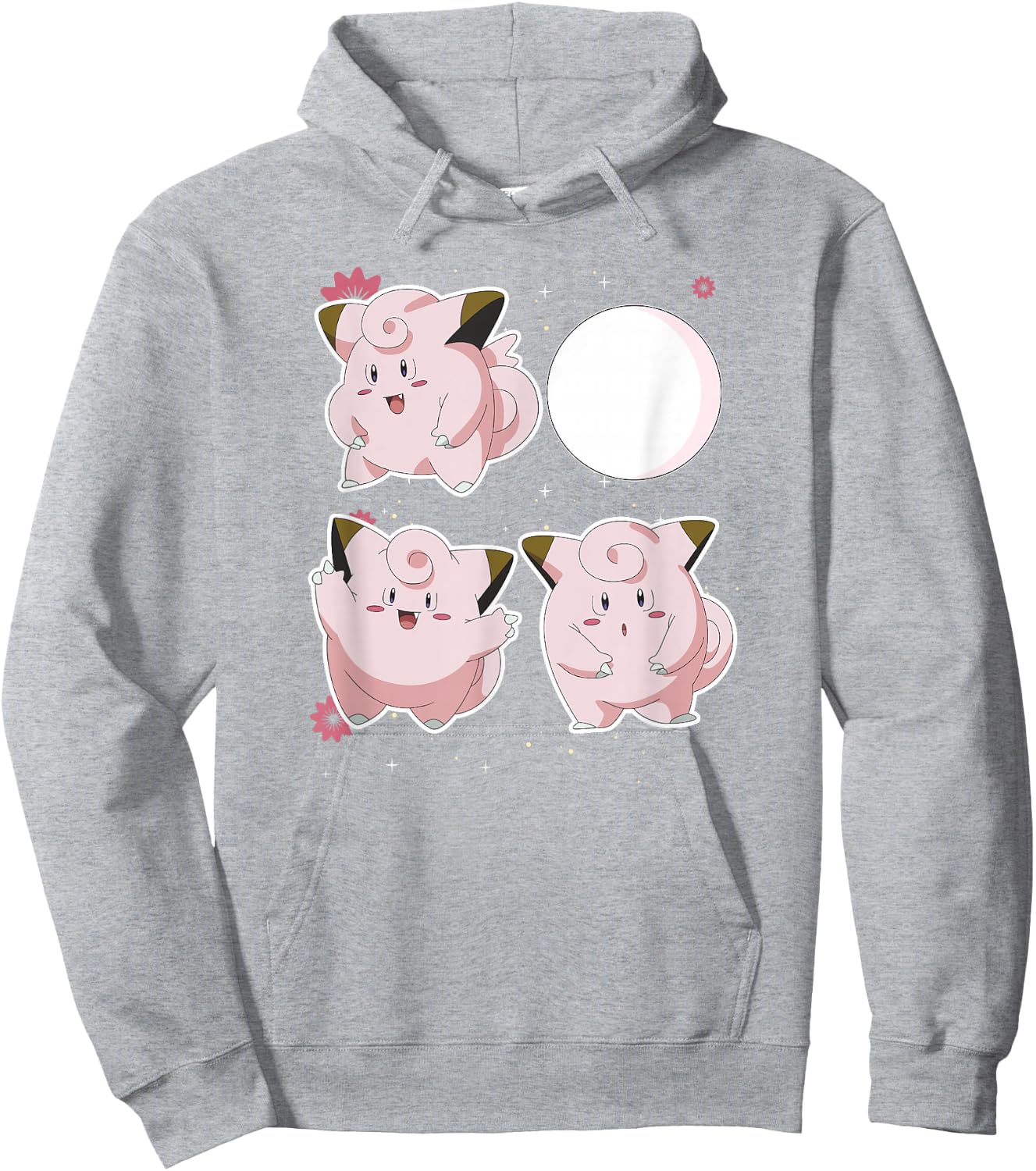 Pokémon Clefairy Moonlight Dance Cute Friends Hoodie - Hoodie | Ash