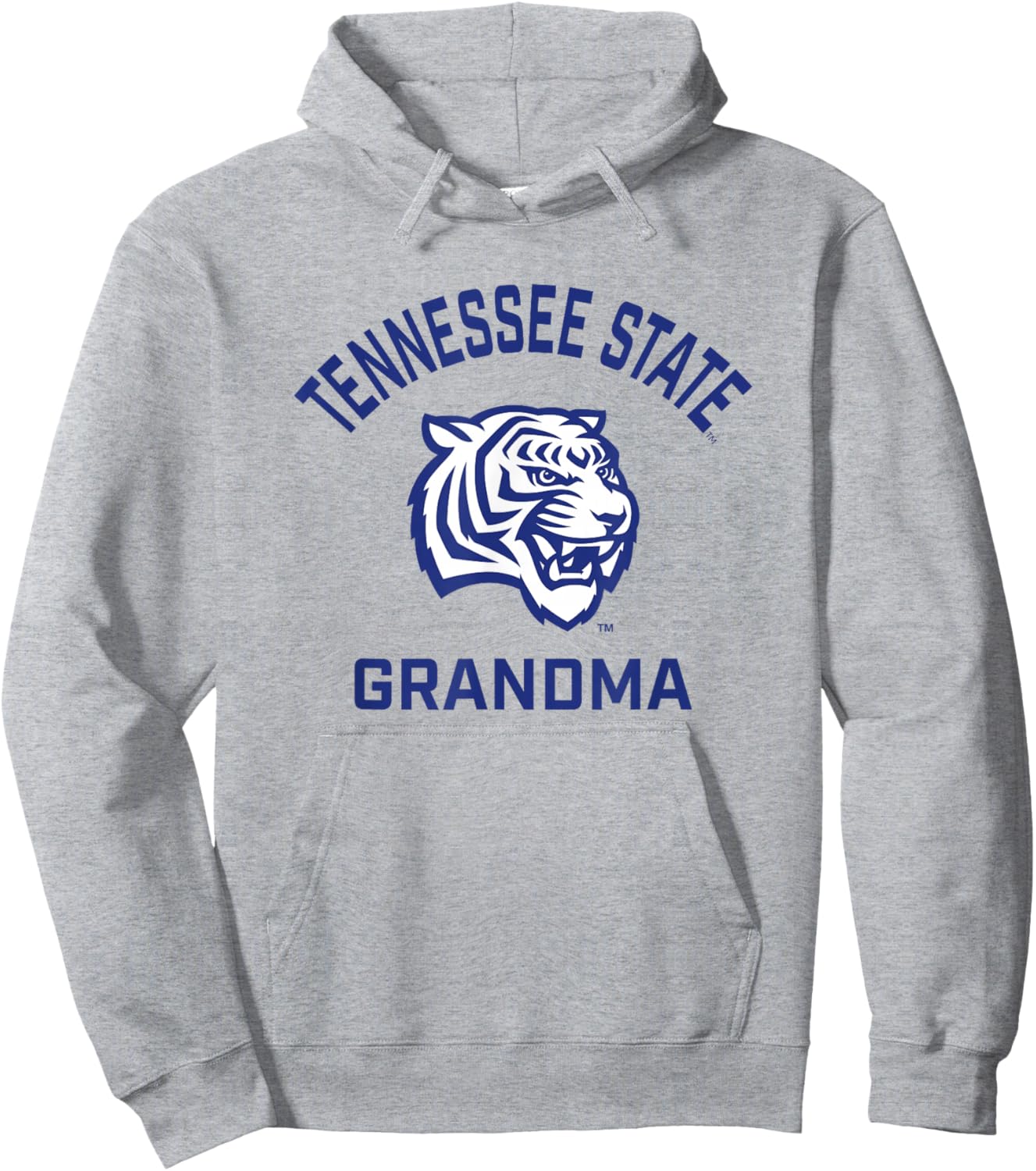 Tennessee State University TSU Tigers Arched Grandma Hoodie - Hoodie | Ash