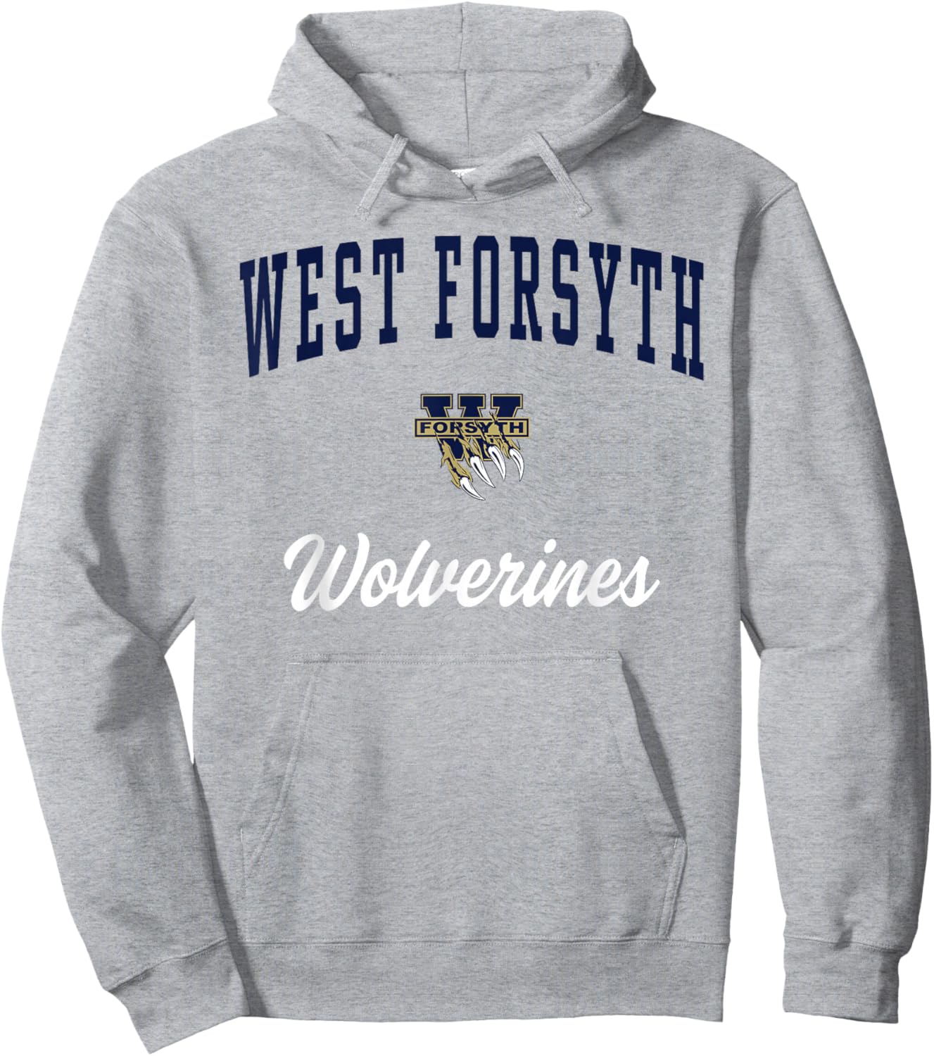 West Forsyth High School Wolverines Hoodie - Hoodie | Ash