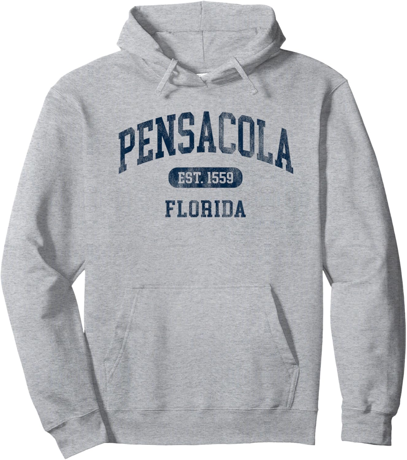 Vintage Pensacola FL Est 1559 Retro Preppy Throwback Hoodie - Hoodie | Ash